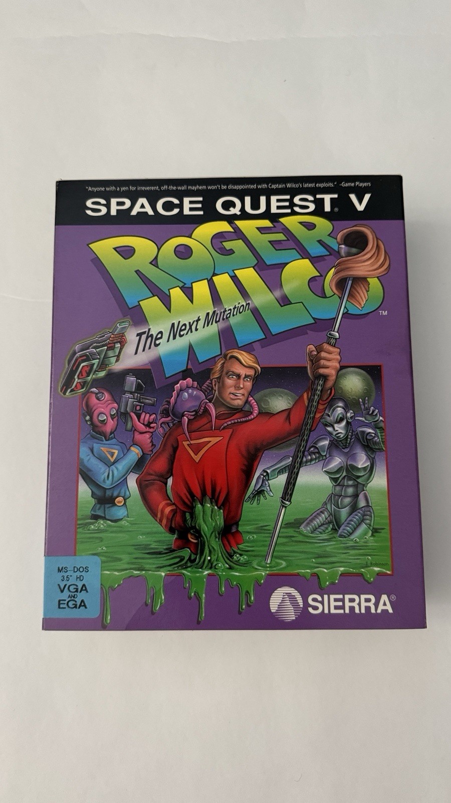Space Quest V: Roger Wilco Next Mutation Sierra 1993 PC Big Box MS DOS 3.5” Disk