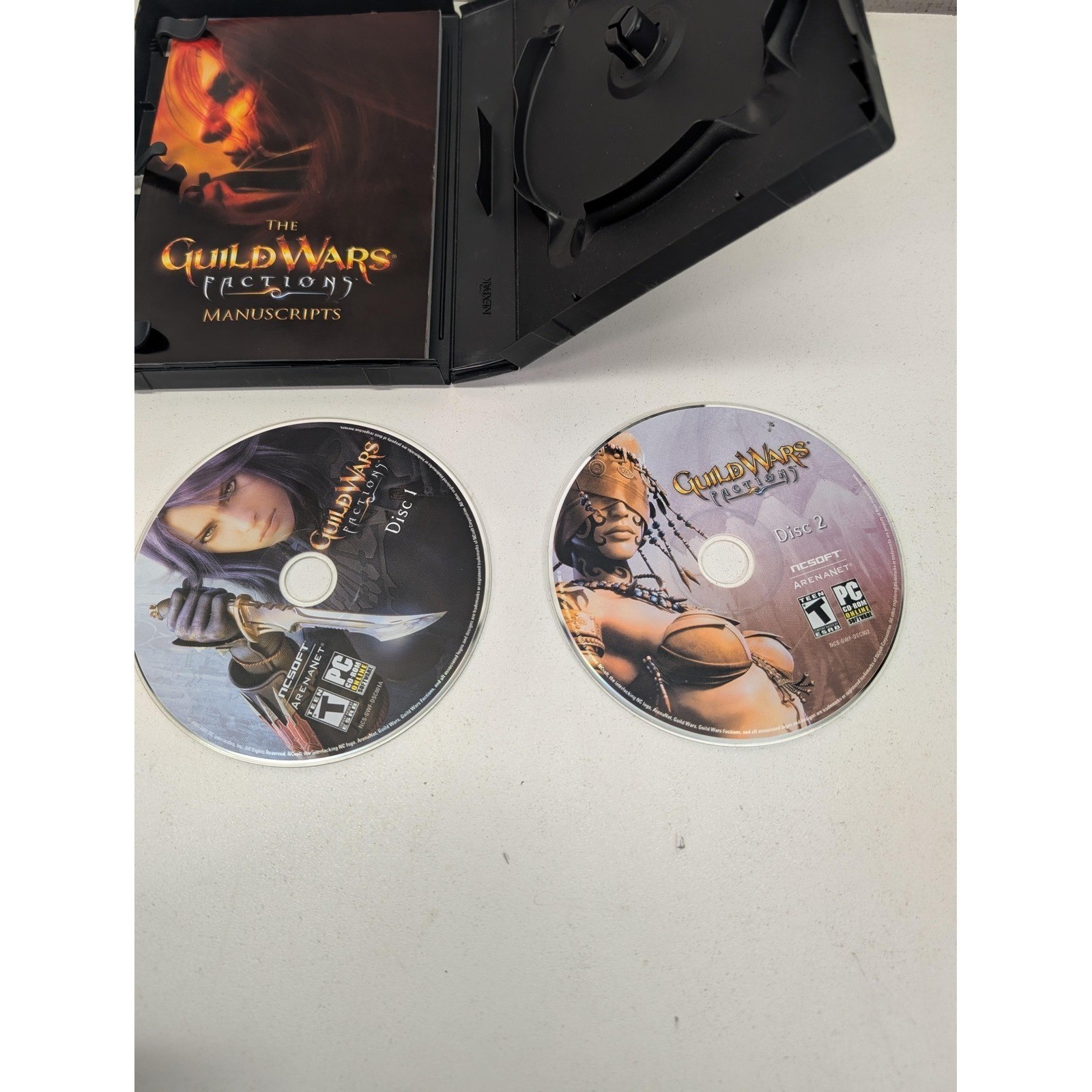 Guild Wars Factions PC Game NCsoft NTSC-U/C Discs Manual Case