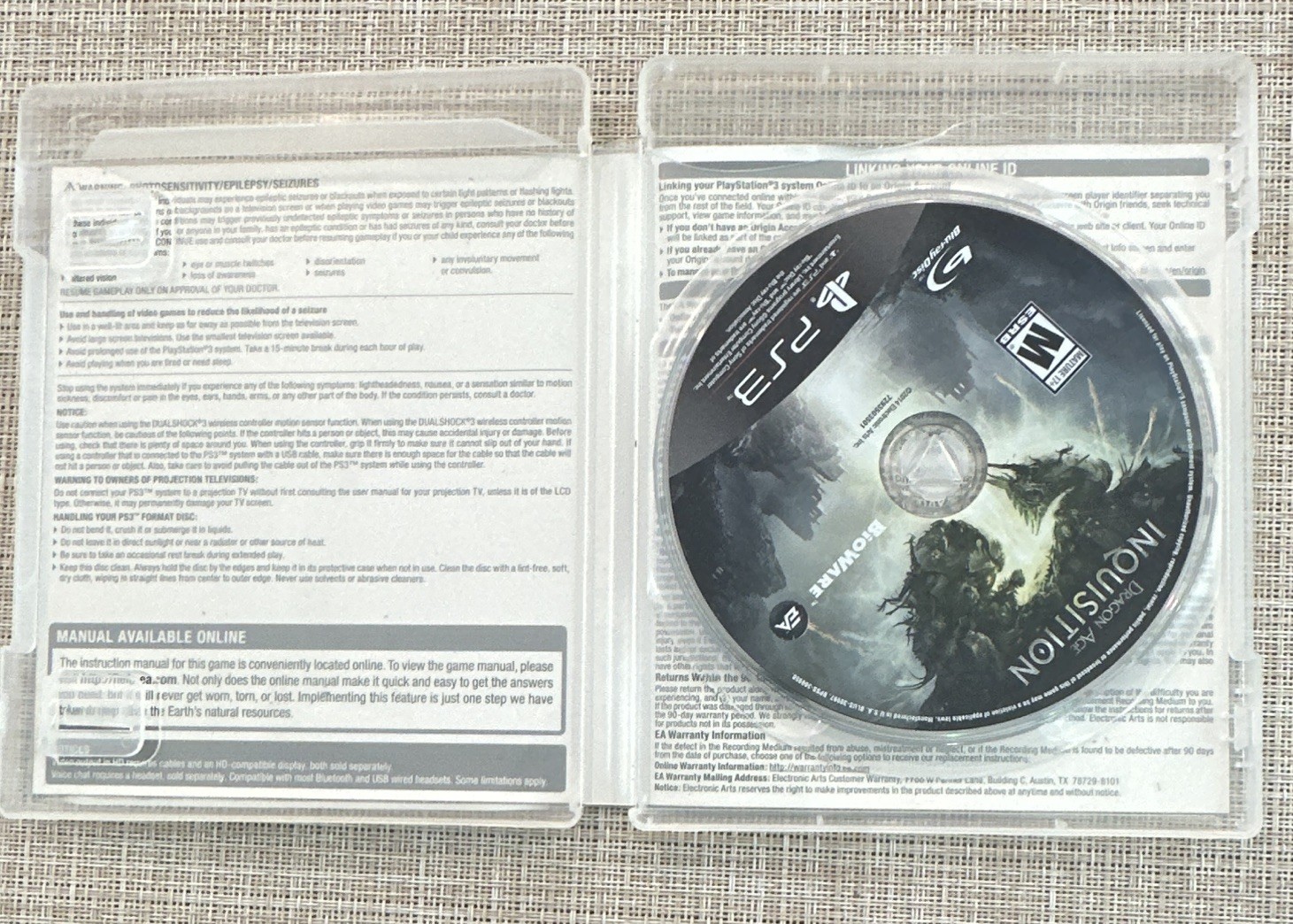 Electronic Arts Dragon Age: Inquisition PS3 RPG, M-Mature, Dragon Age Series