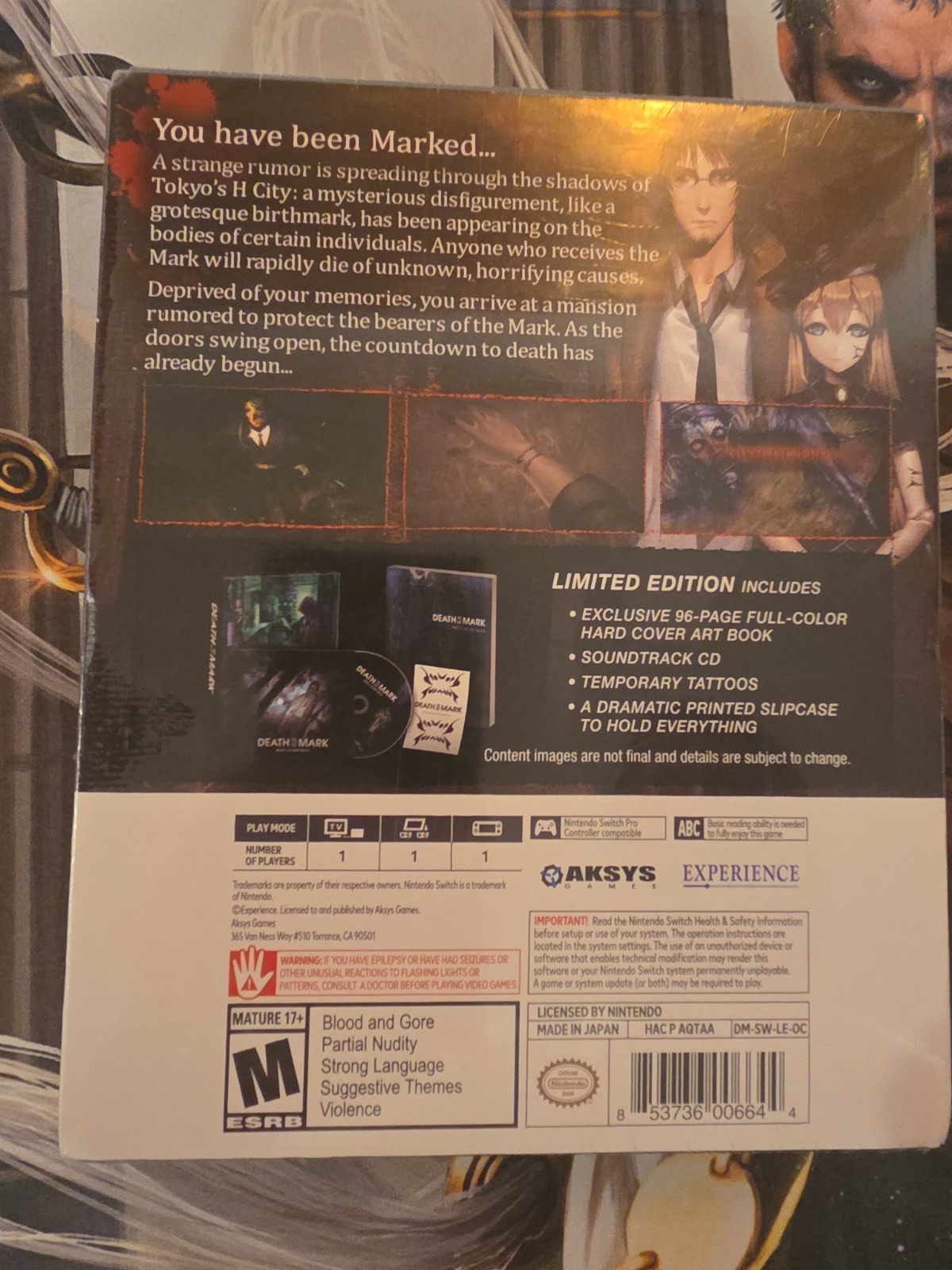 Death Mark – Limited Edition – Nintendo Switch Brand New Factory Sealed