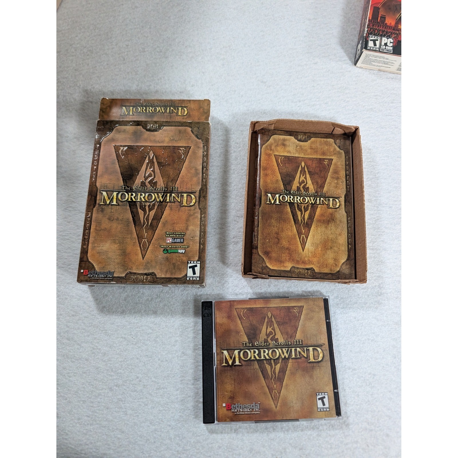Vintage PC Game Lot Morrowind Rome Total War Age of Empires Pirates Stronghold