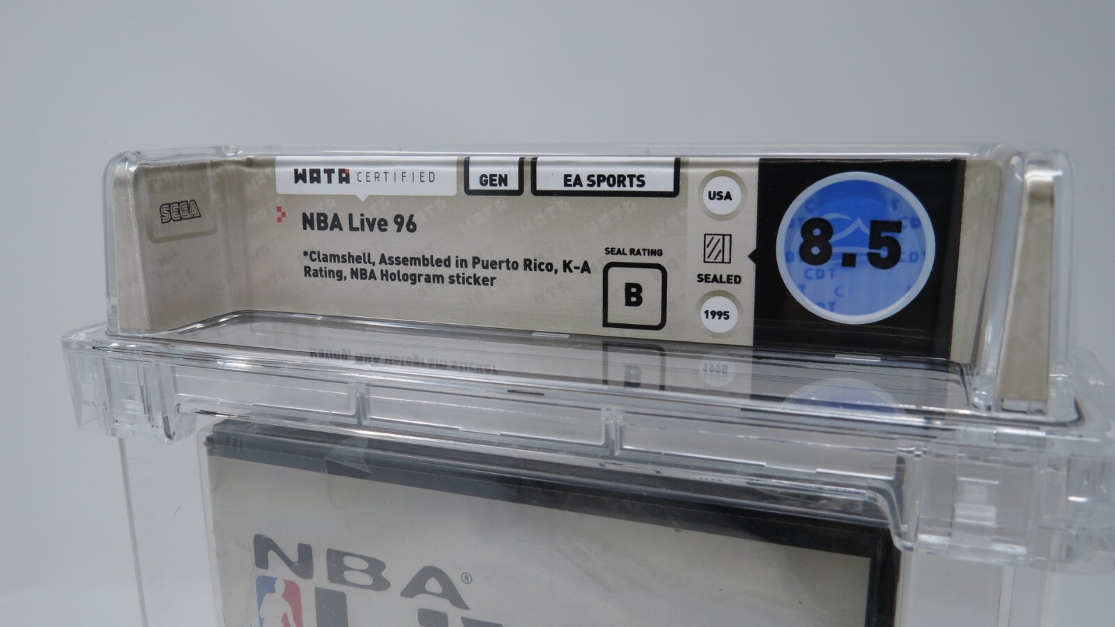 NBA Live ’96 Basketball Sega Genesis Factory Sealed Video Game Wata Graded 8.5