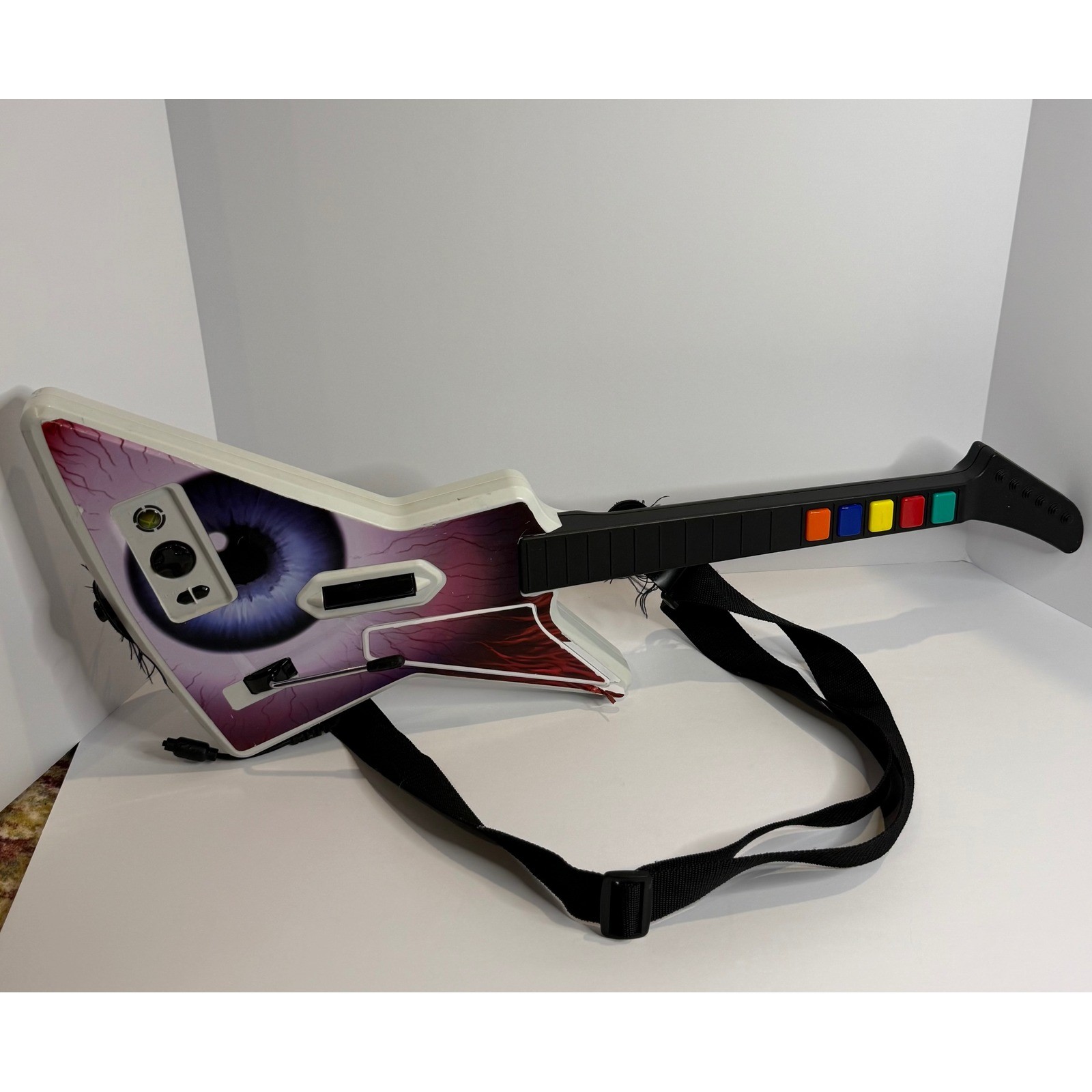 RedOctane Xbox 360 Guitar Hero X-Plorer Wired Controller Eyeball Skin 95065