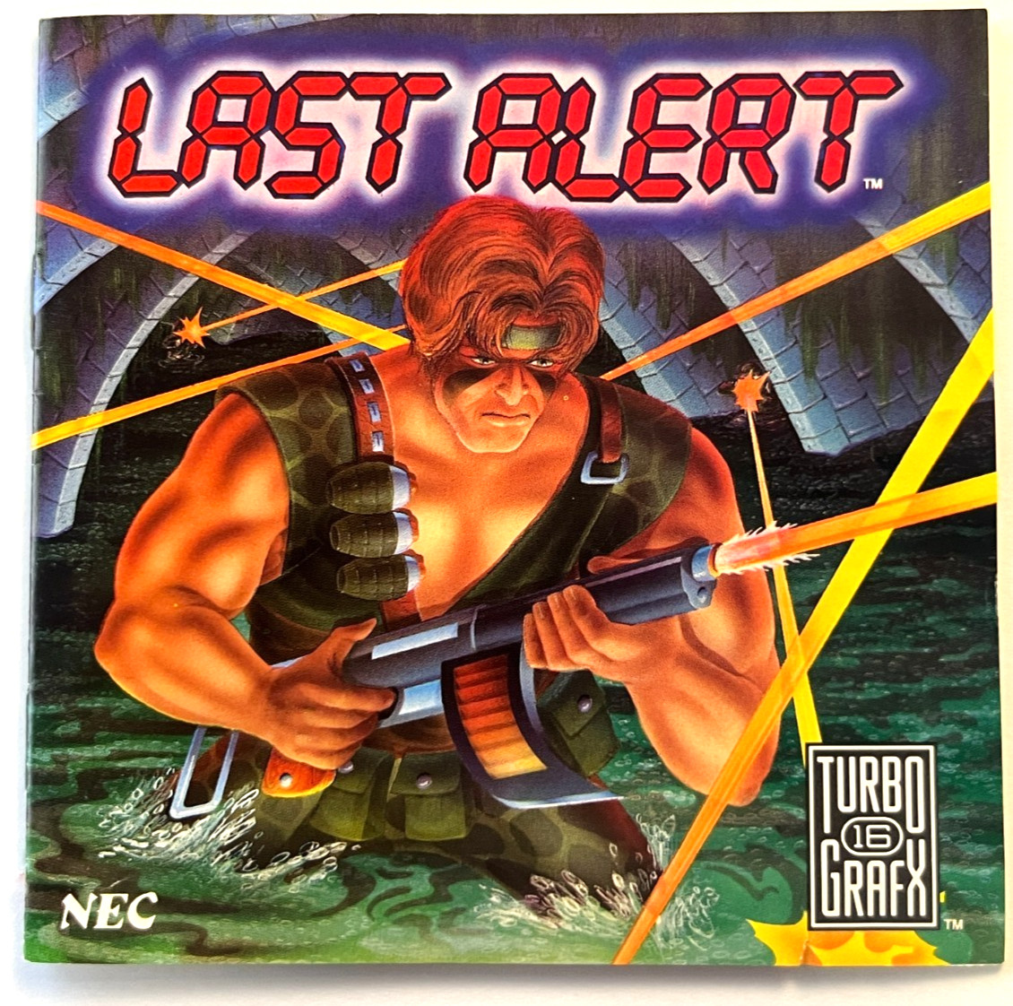 NEC TurboGrafx-16 CD LAST ALERT (1990) Duo *** FREE FAST SHIPPING***
