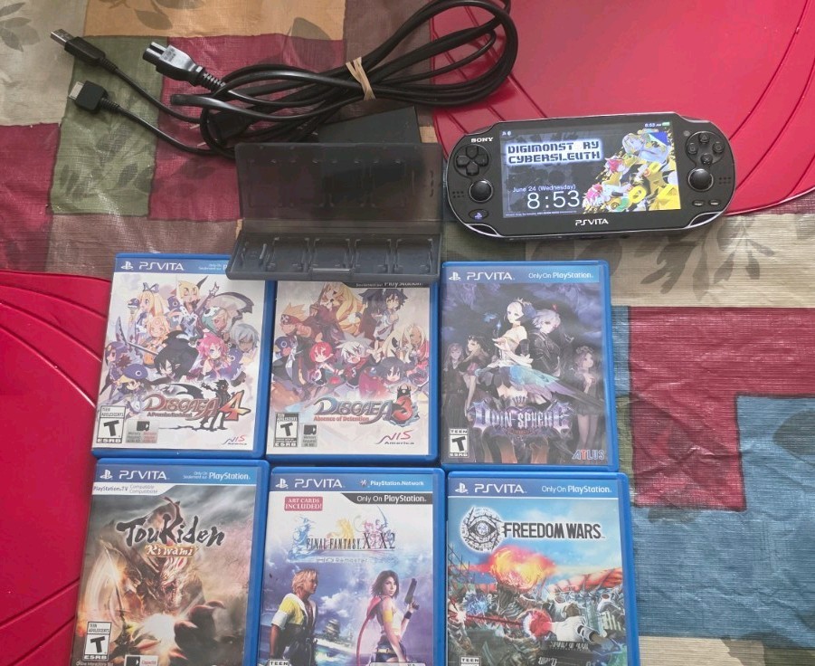 PlayStation Vita: Black Color | PCH-1000 | w/ Physical Games