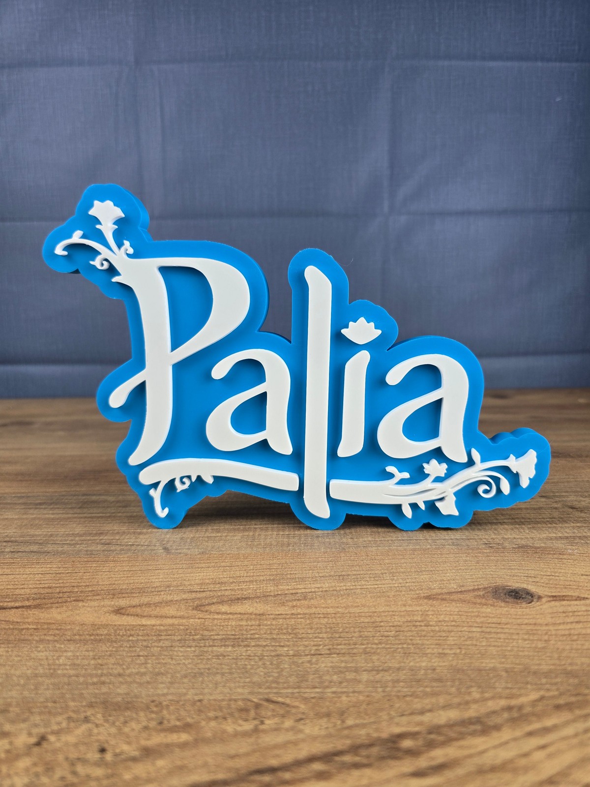 Palia Logo Display Stand Desk Sign Cozy Gamer Room Decor Shelf Accessory Gift