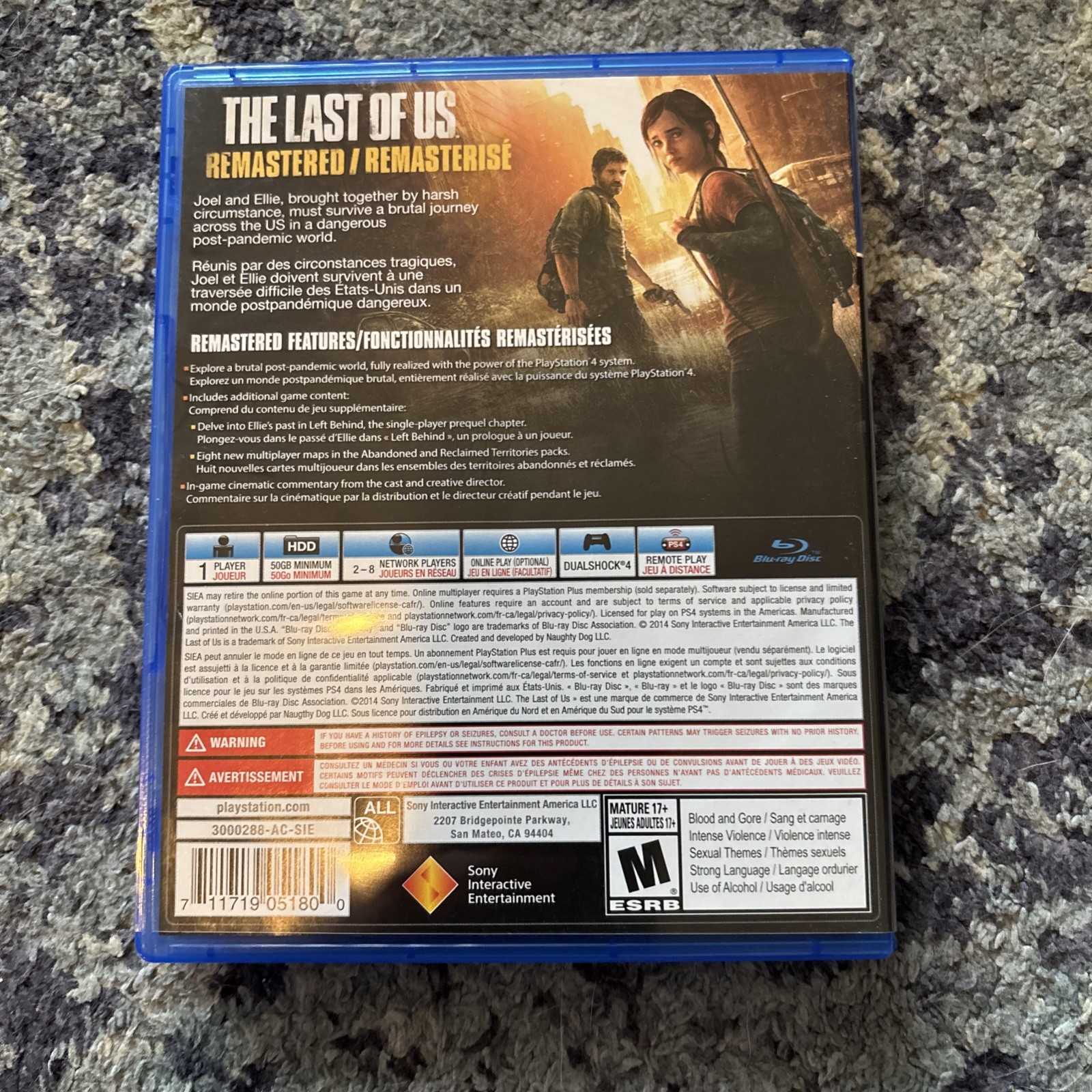 The Last of Us Remastered & Last of Us Part II 2 PS4 Bundle – Playstation 4 Lot