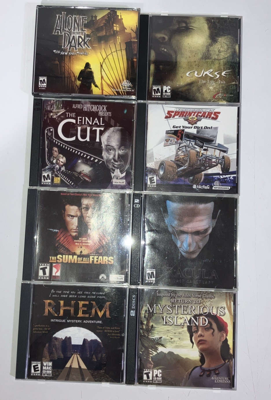 PC Game Lot of (49) Discs, and CD-ROM Games. Very Nice! Years of playing.