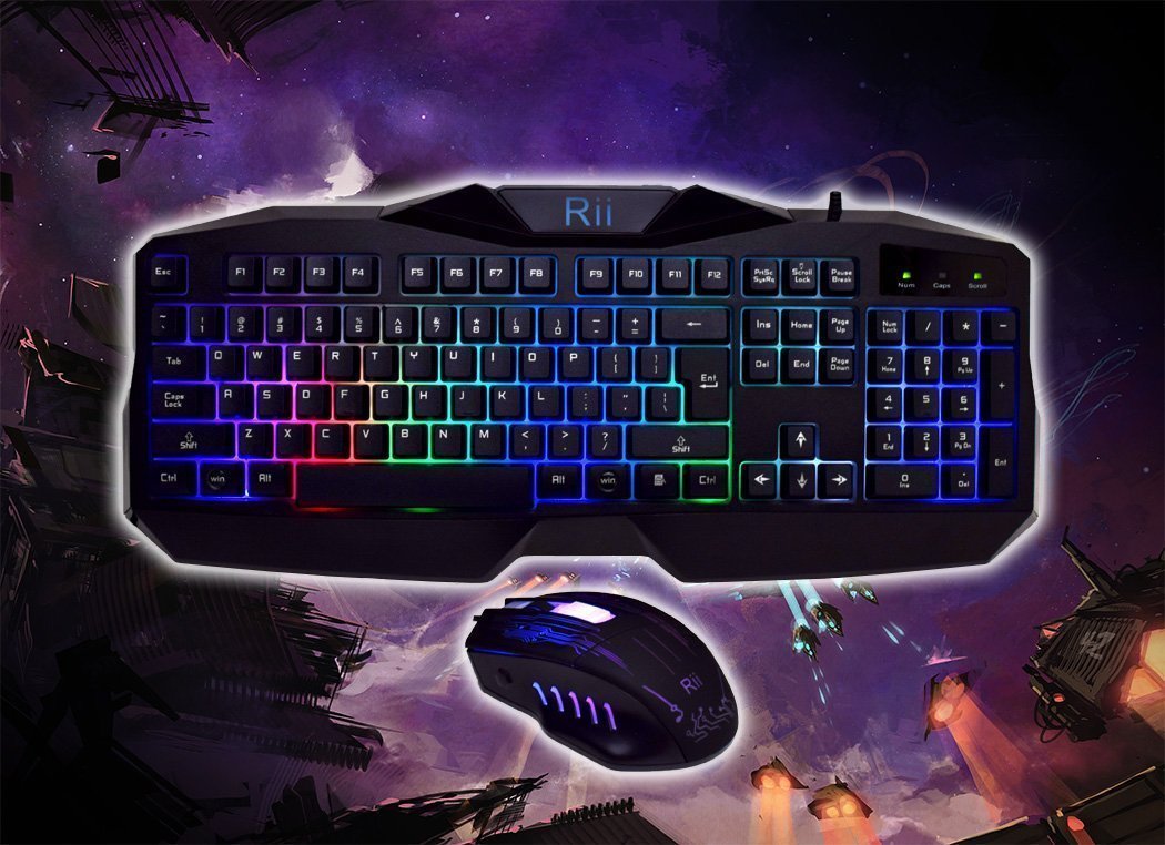 Brand New Rii RM400 Gaming Keyboard & Mouse Combo Set for PC/MAC