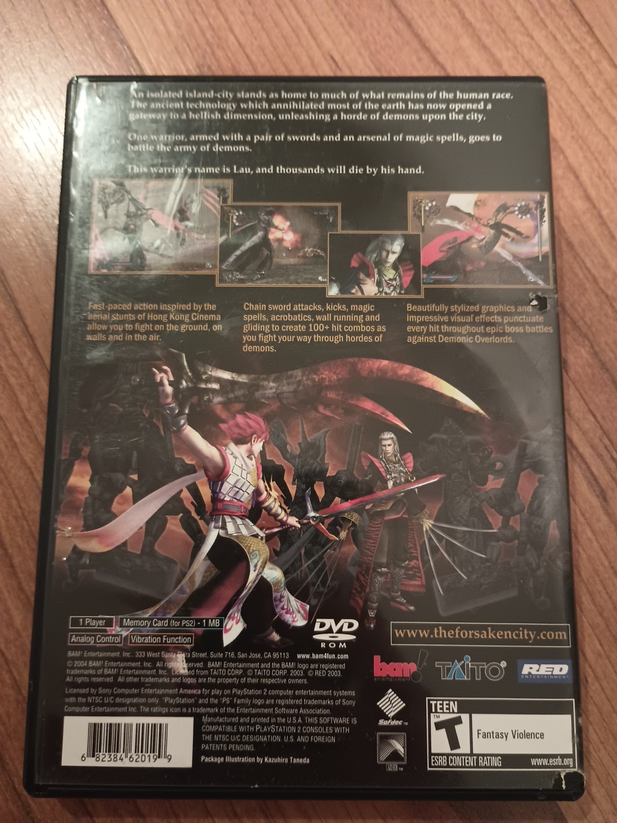 Bujingai The Forsaken City For PS2 In Original Case No Manual or Memory Card