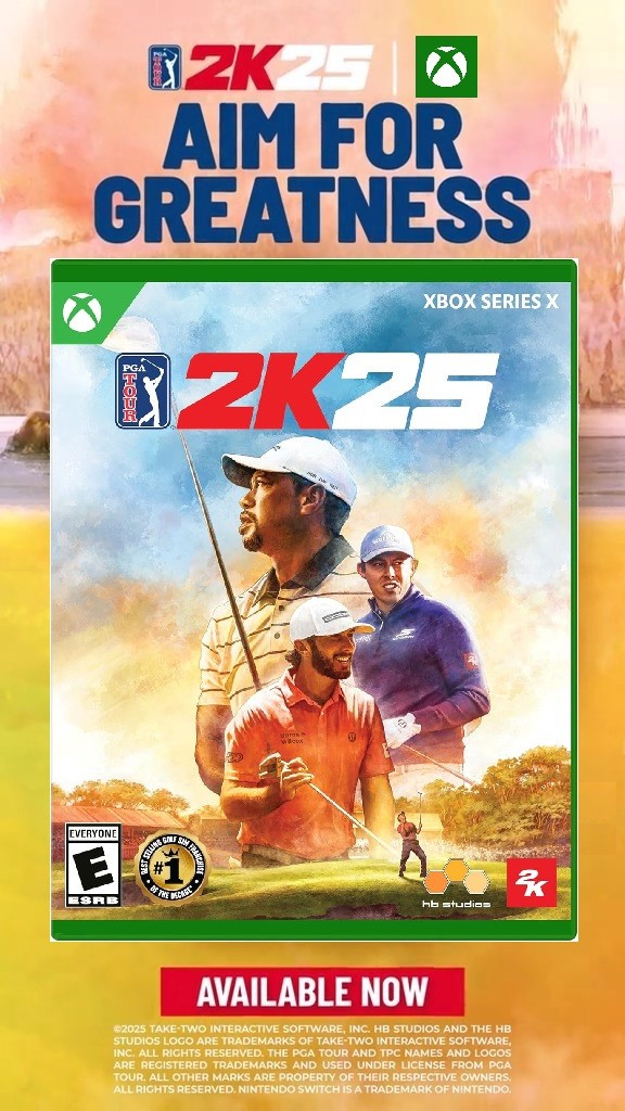 PGA Tour 2K25 (XBOX Series X) New