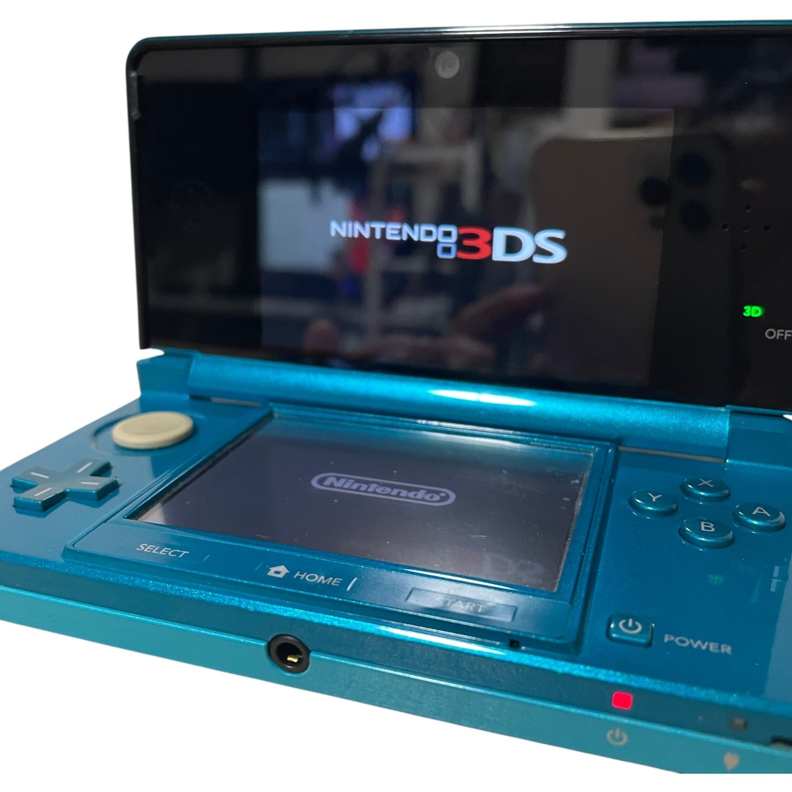 Nintendo 3DS Aqua Blue CTR-001 Console Tested Working Clean Screens Japan JPN