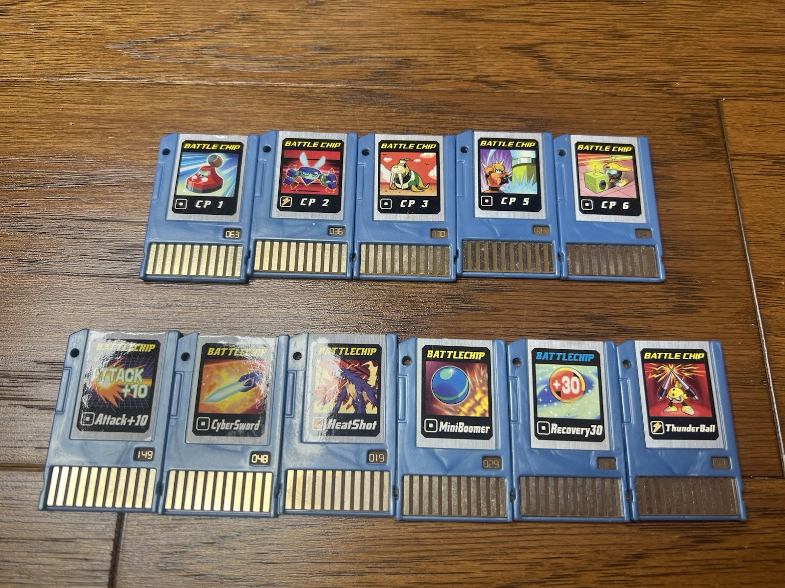 MegaMan Battlechip Lot of 11, 2004 Takara – Untested