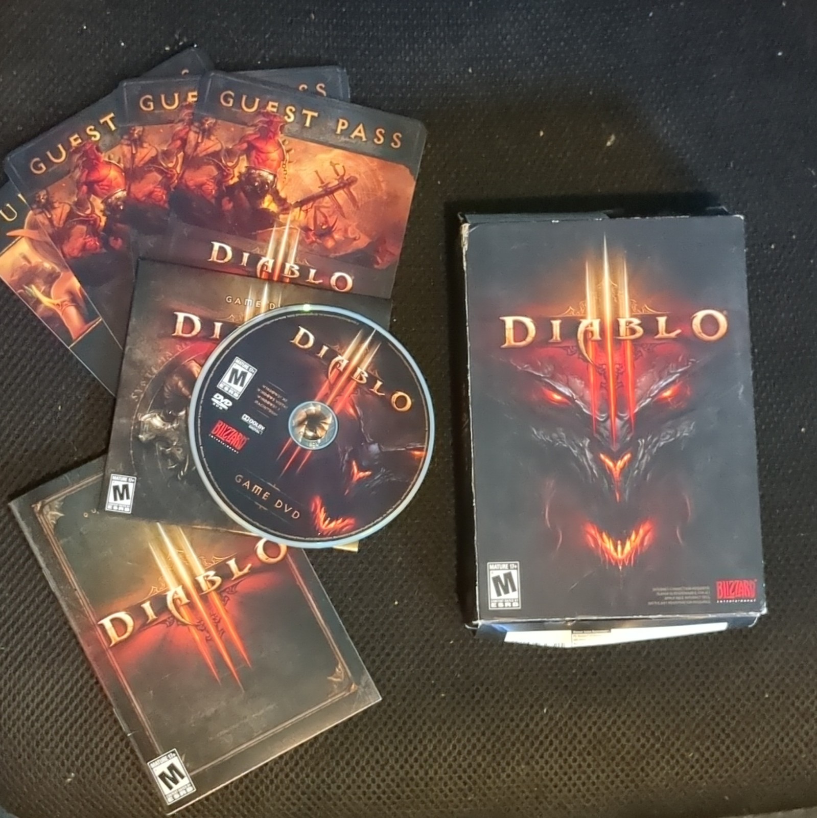 Blizzard Diablo III PC M Mature Action Role Playing manual included