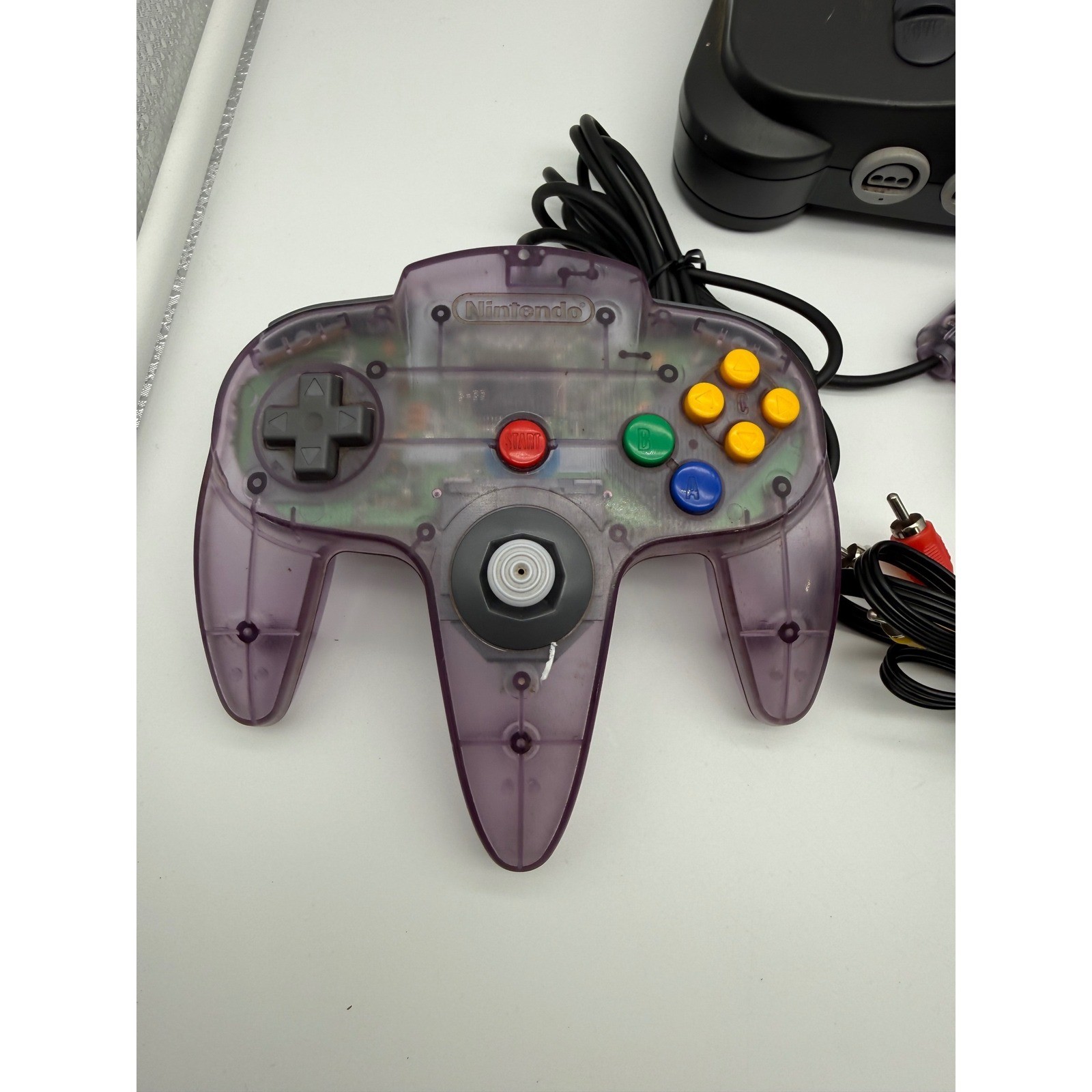 Nintendo 64 N64 Console NUS-001 Expansion Pak Atomic Purple Bundle- Tested