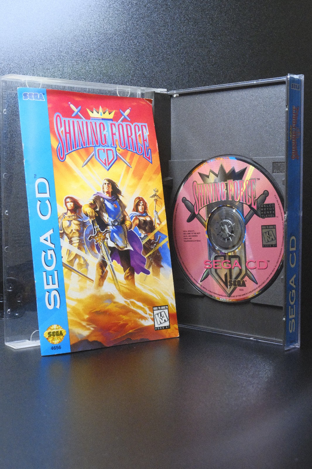 Shining Force CD (Sega CD, 1994) Manual & Registration Card + Foam Included