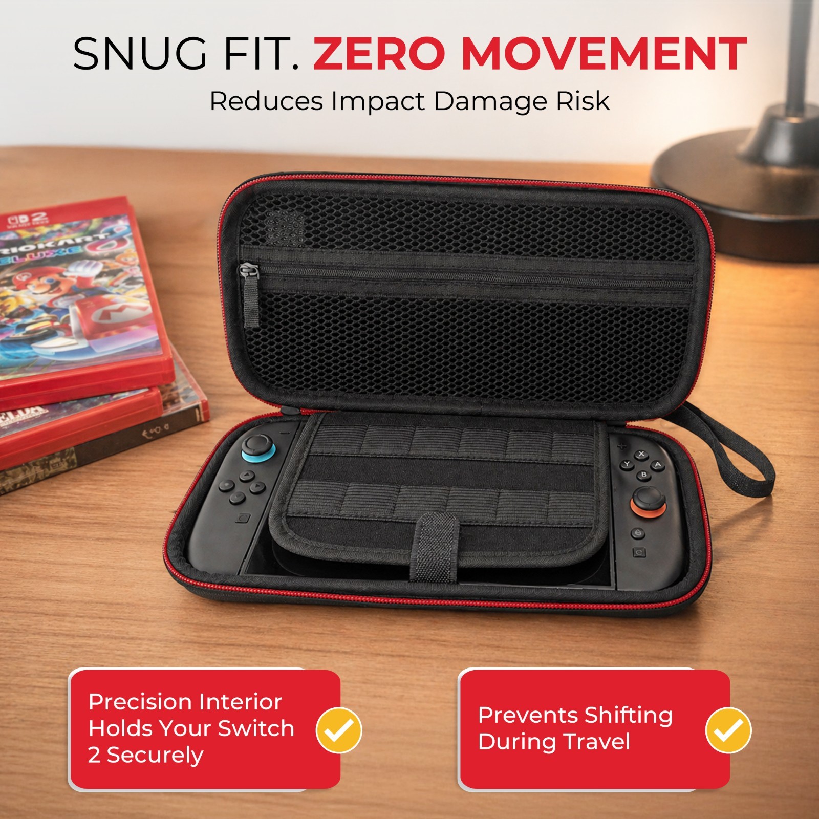 Nintendo Switch 2 Carry Case Screen Protector Travel Case Hard EVA Shell