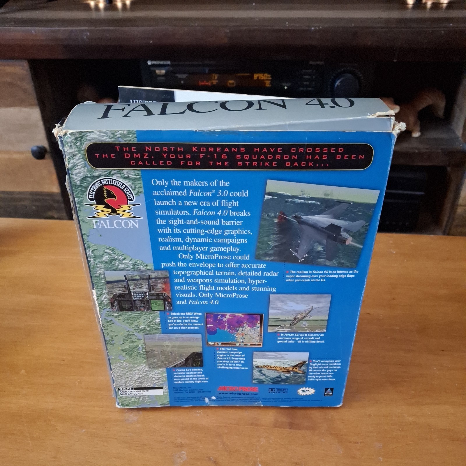 Microprose FALCON 4.0 1998 Complete BIG BOX PC CD-ROM Windows 95 Game
