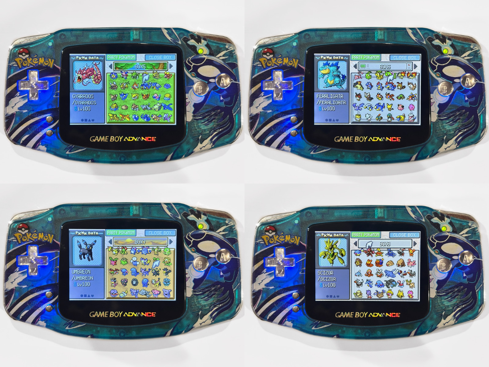 No Game-Pokemon Emerald Custom Save Completed Shiny Living Dex + Mystery Events