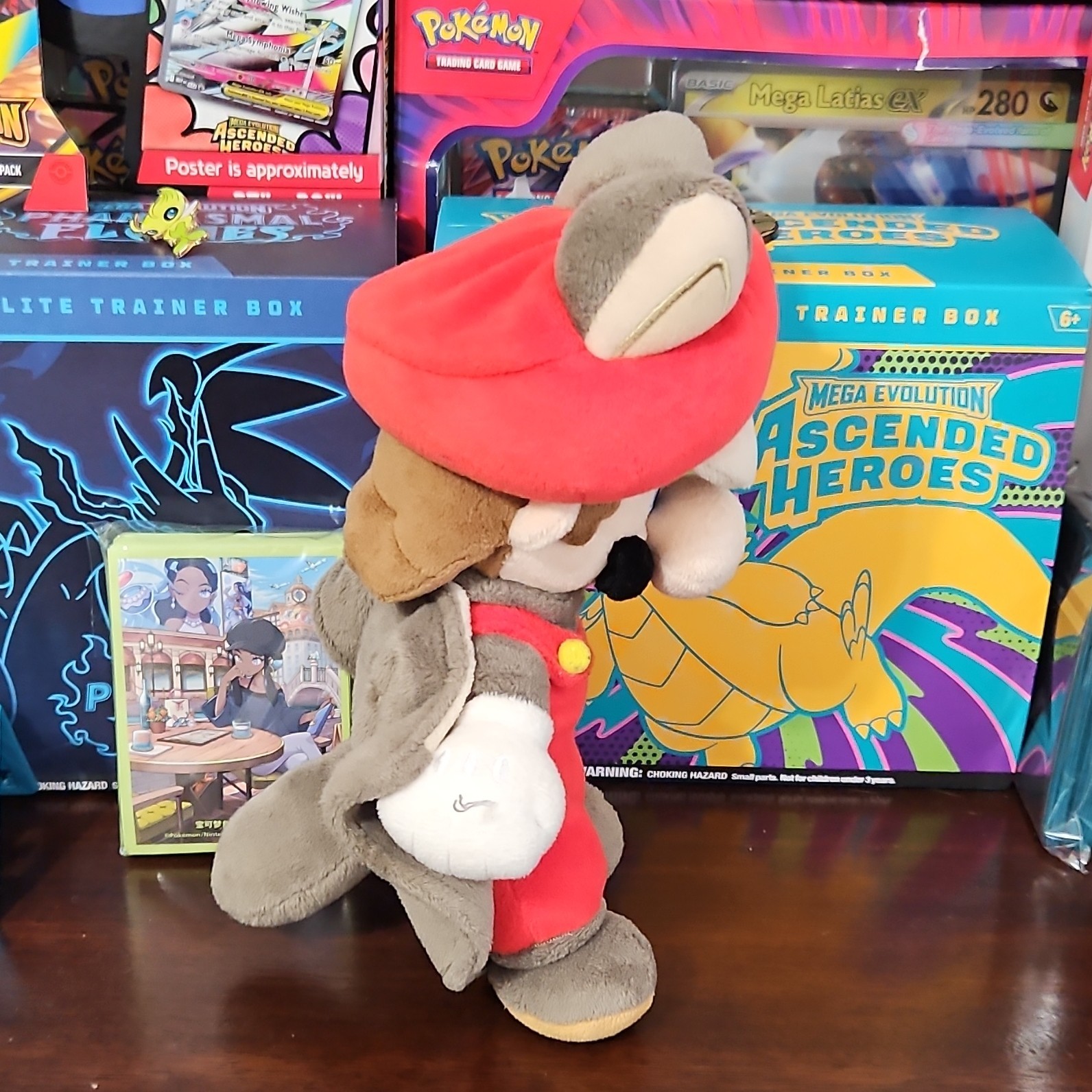 Nintendo Mario Tanooki Suit Plush Doll Washable Super Mario Bros.