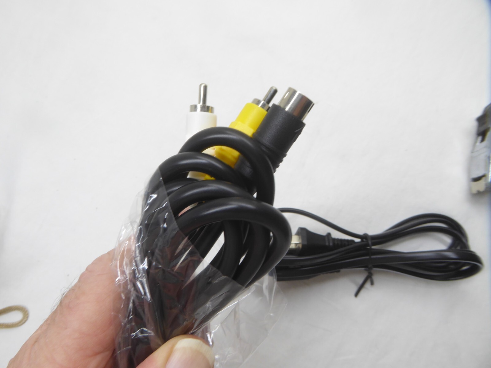 Sega Saturn Av Audio Composite RCA cable and power cord 6′ NEW U.S. seller
