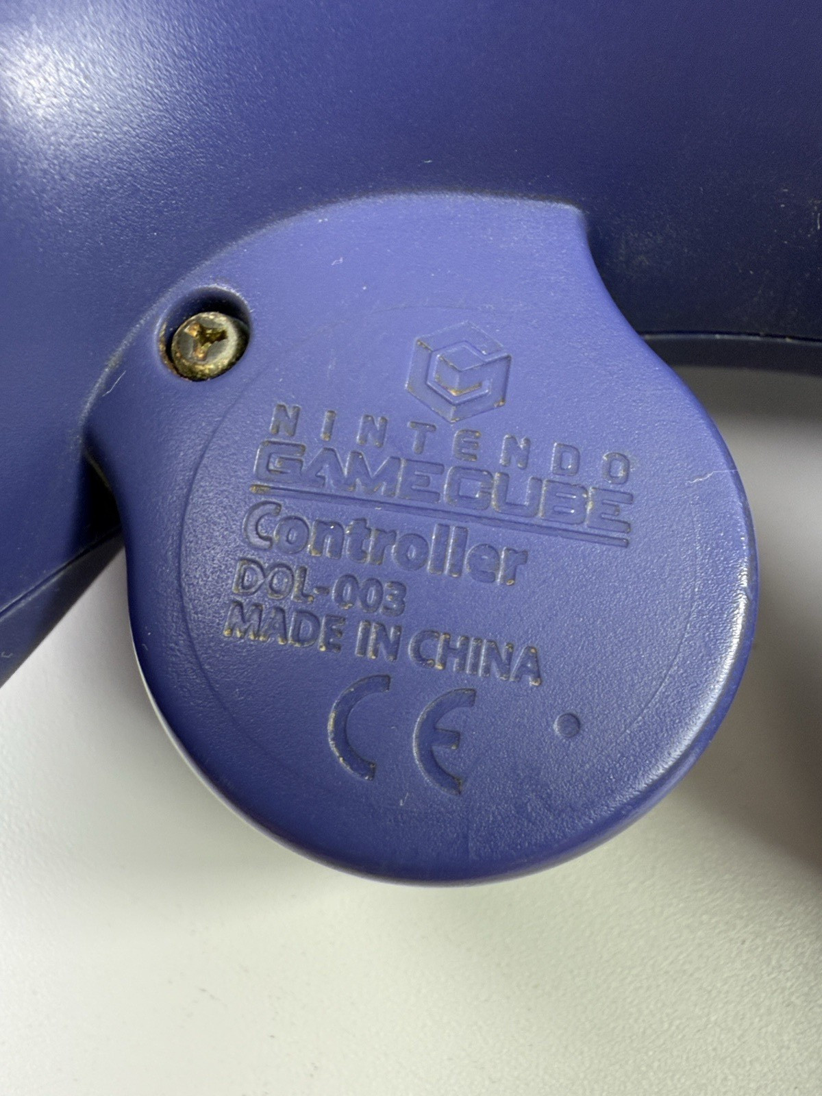 Official OEM Nintendo GameCube Controller Indigo Purple DOL-003 (Left Stick Rub)