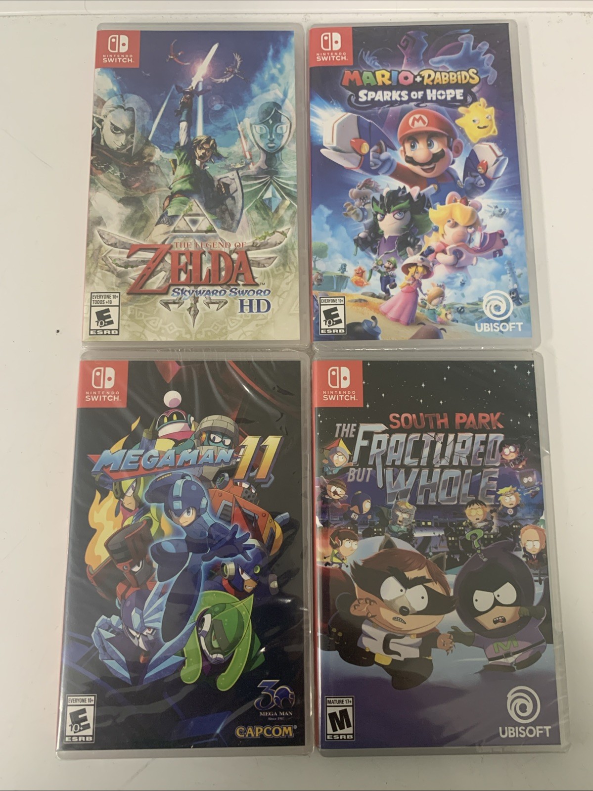 Mega Man 11 (Nintendo Switch, 2018) & (3) Other Games-(4) Game Lot-All New