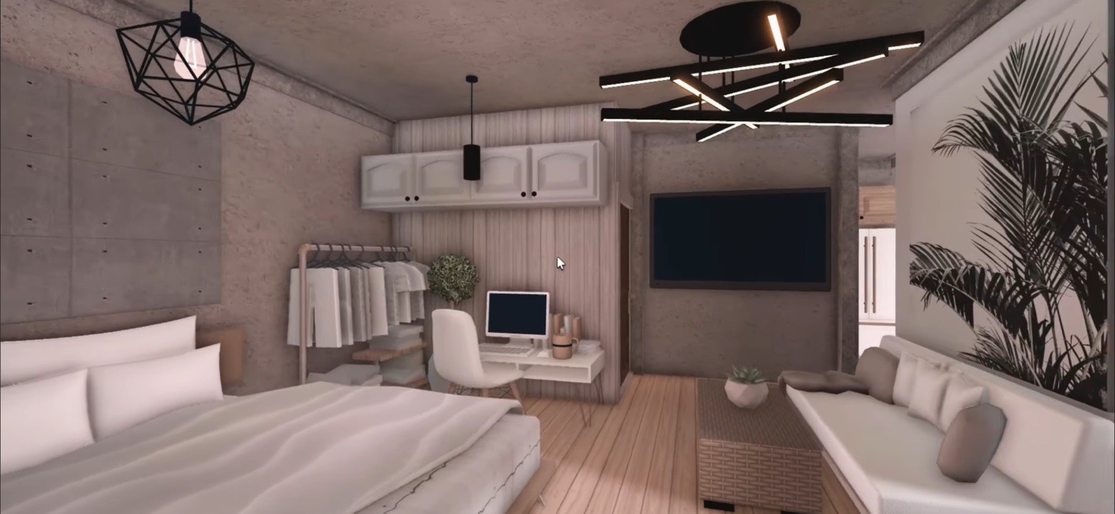 MODERN COZY APARTMENT BLOXBURG.CHECK DESCRIP.FAST BUILDER FOR CHEAP PRICE