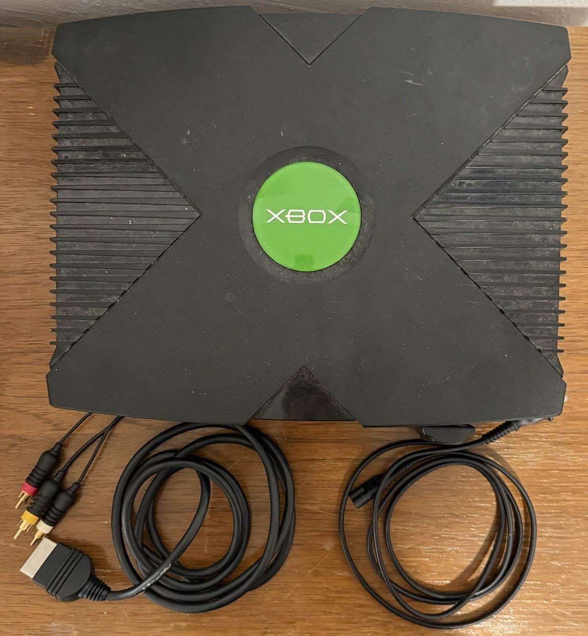 Microsoft Original Xbox Console Black NTSC-U/C 480p DVD w/ AV & Power Cords