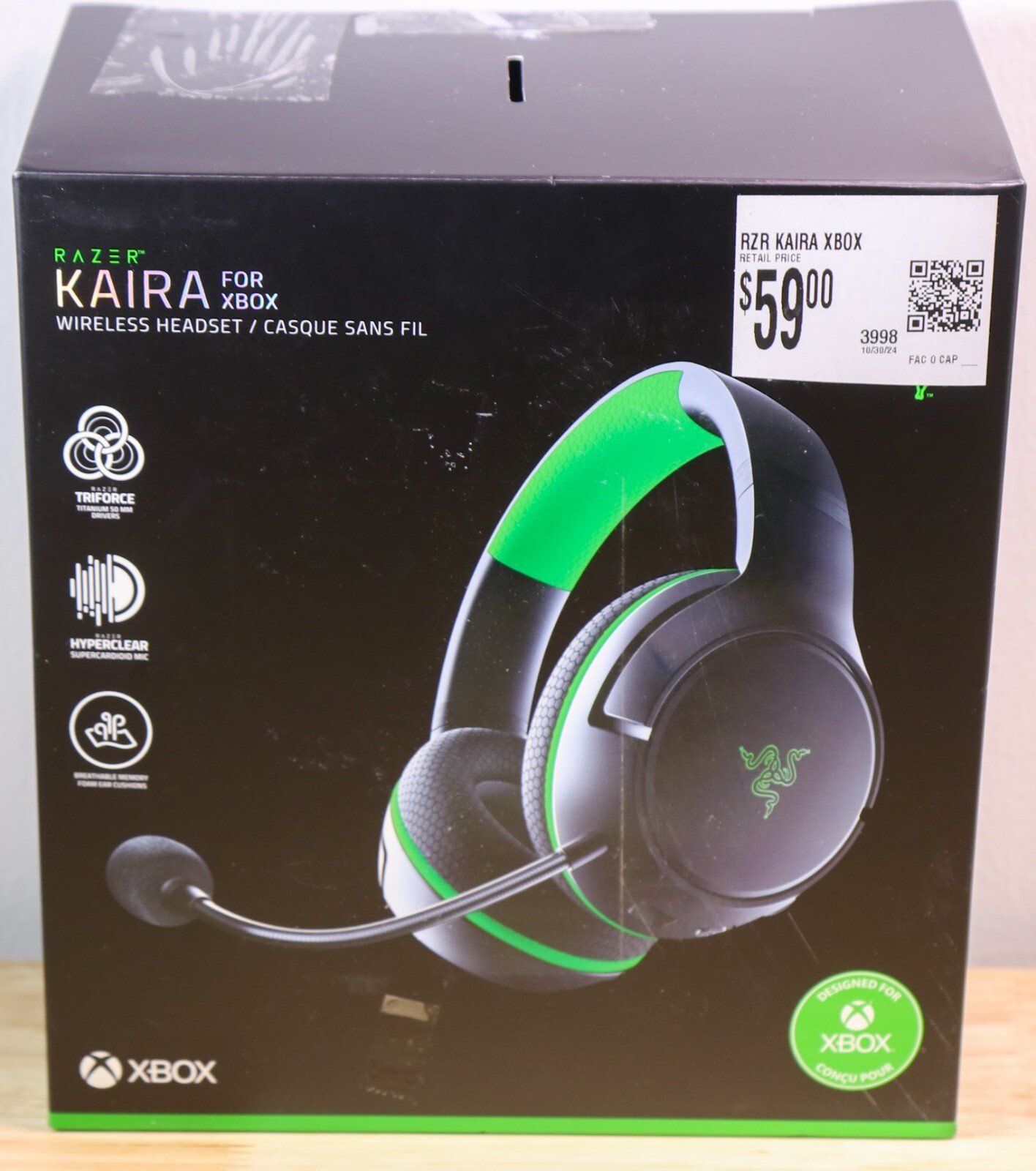 Razer Kaira Wireless Xbox Series X|S Gaming Headset – Open Box