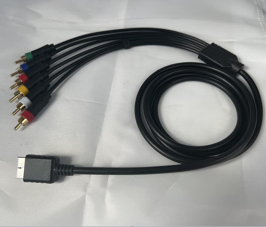 PlayStation 1/2/3 (PS1/PS2/PS3) Ypbpr Component + RCA Compsite Video Cable （2…