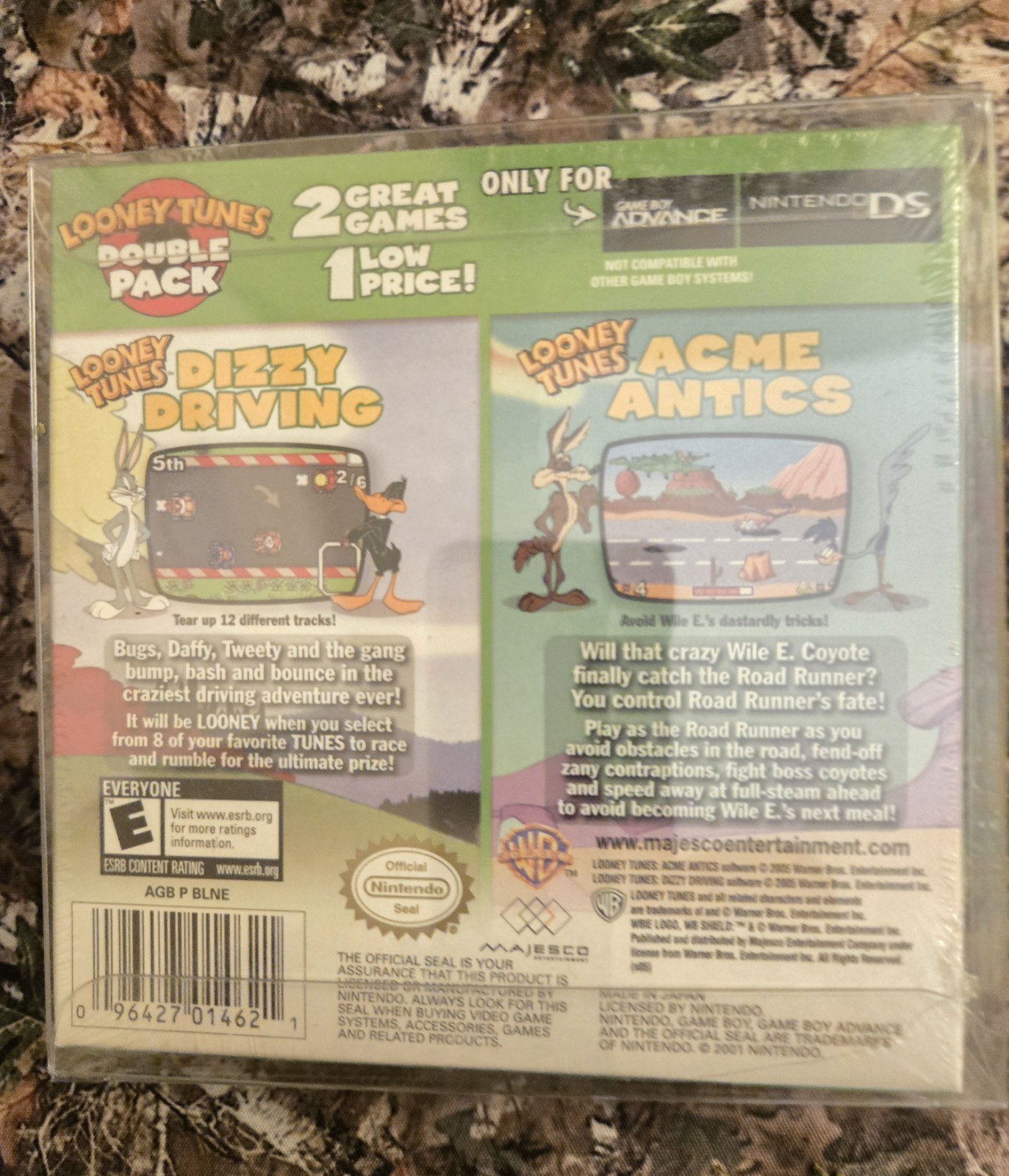 Majesco Looney Tunes Double Pack Nintendo Game Boy Advance Manual Official Seal