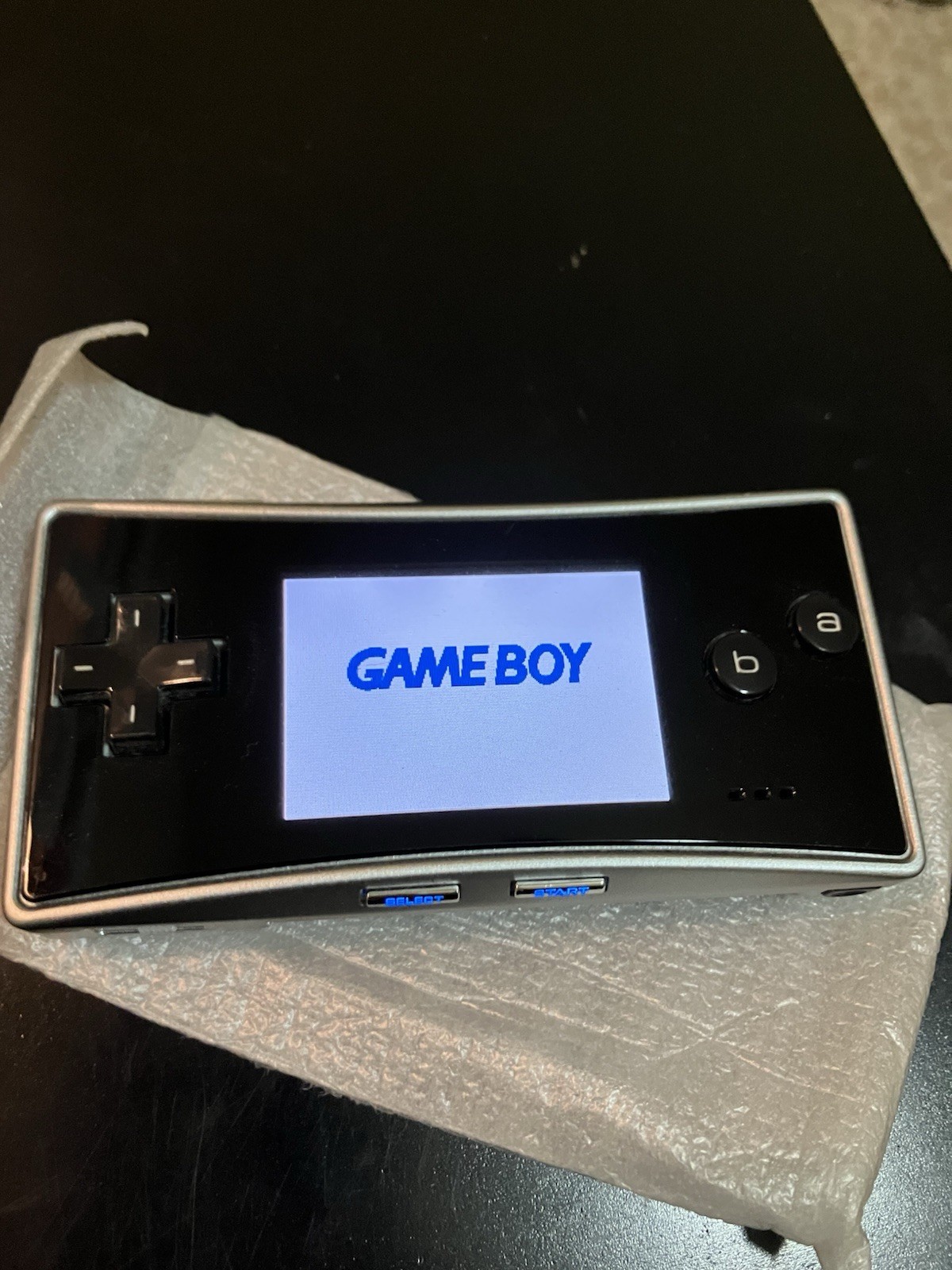 Nintendo Game Boy Micro Silver/Black w/ Box Manuals