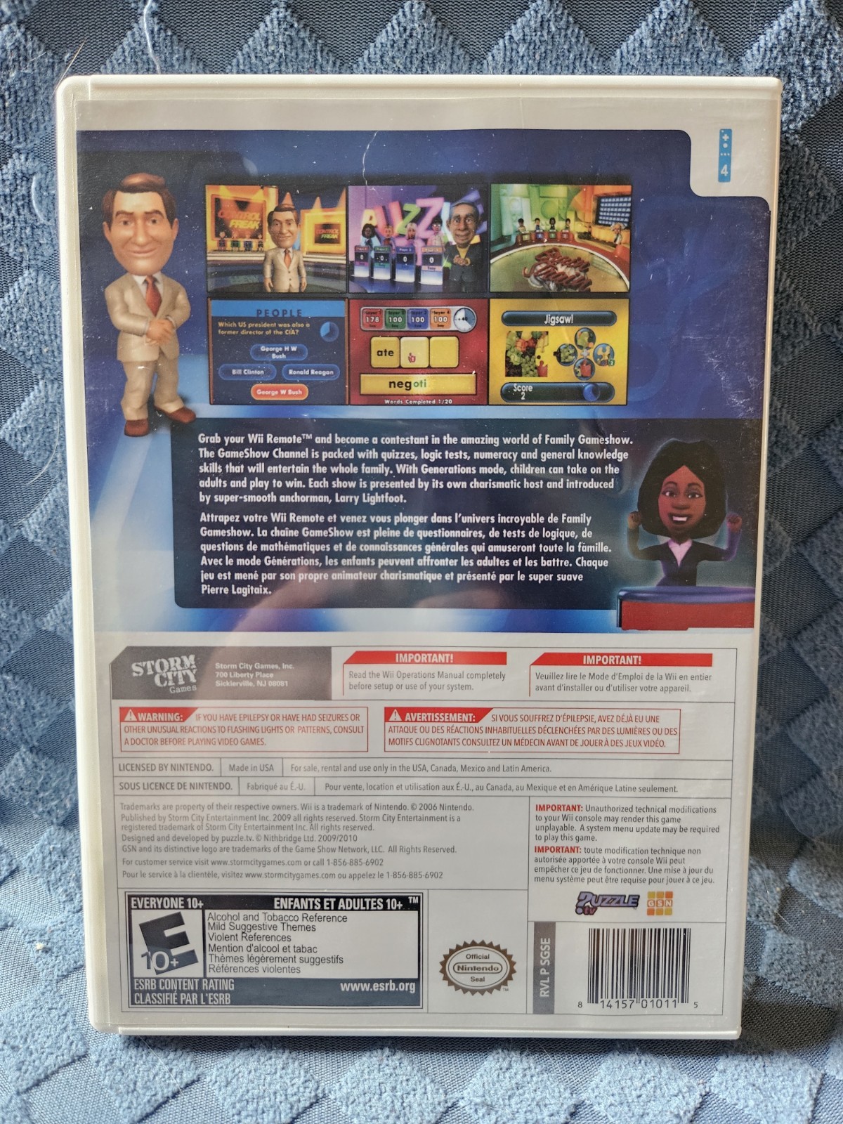 Family Gameshow GSN Presents Nintendo Wii Complete in Box with Manual Tested