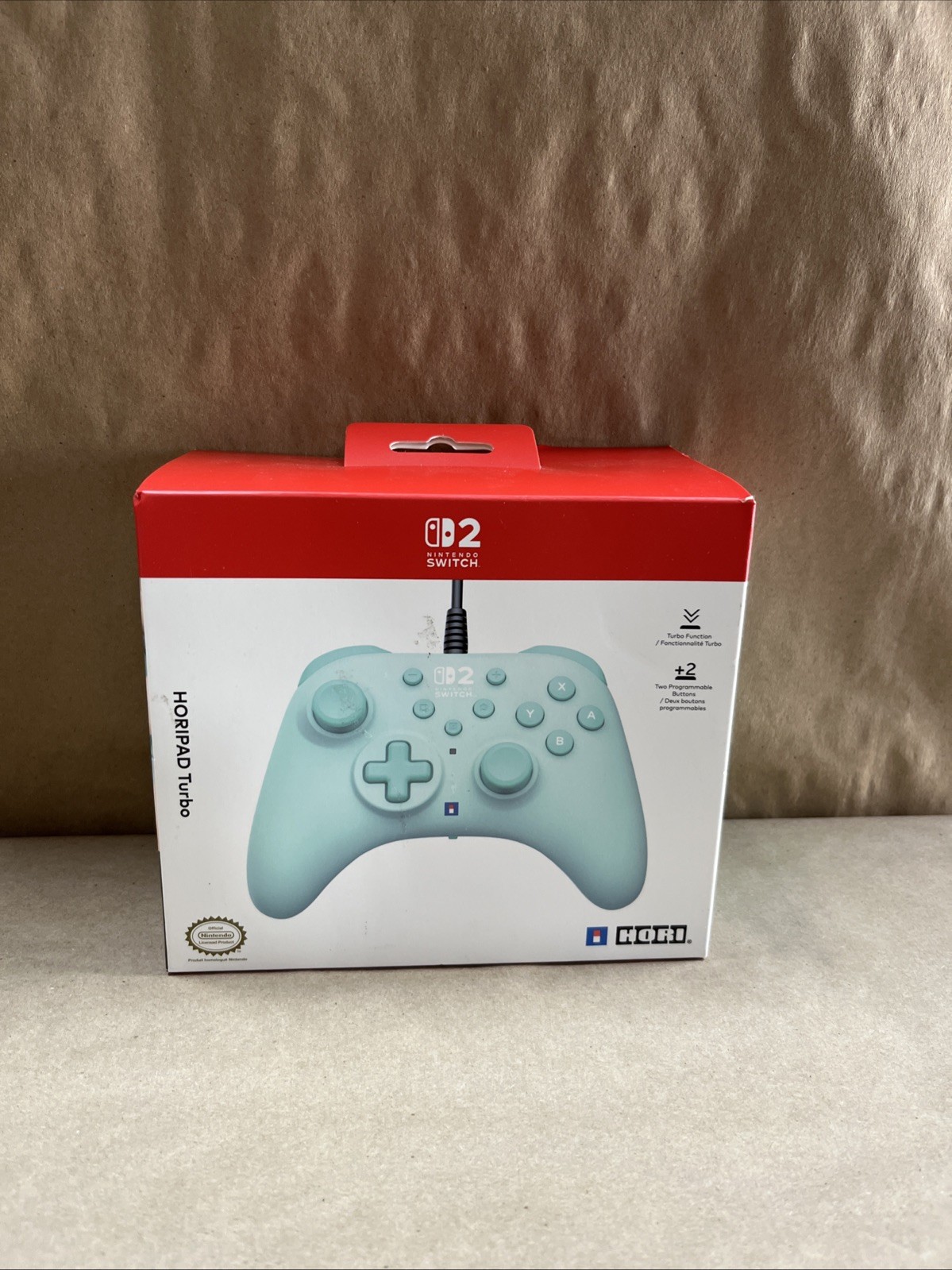 Hori Horipad Turbo Wired Gaming Controller for Nintendo Switch 2 – Cozy Green