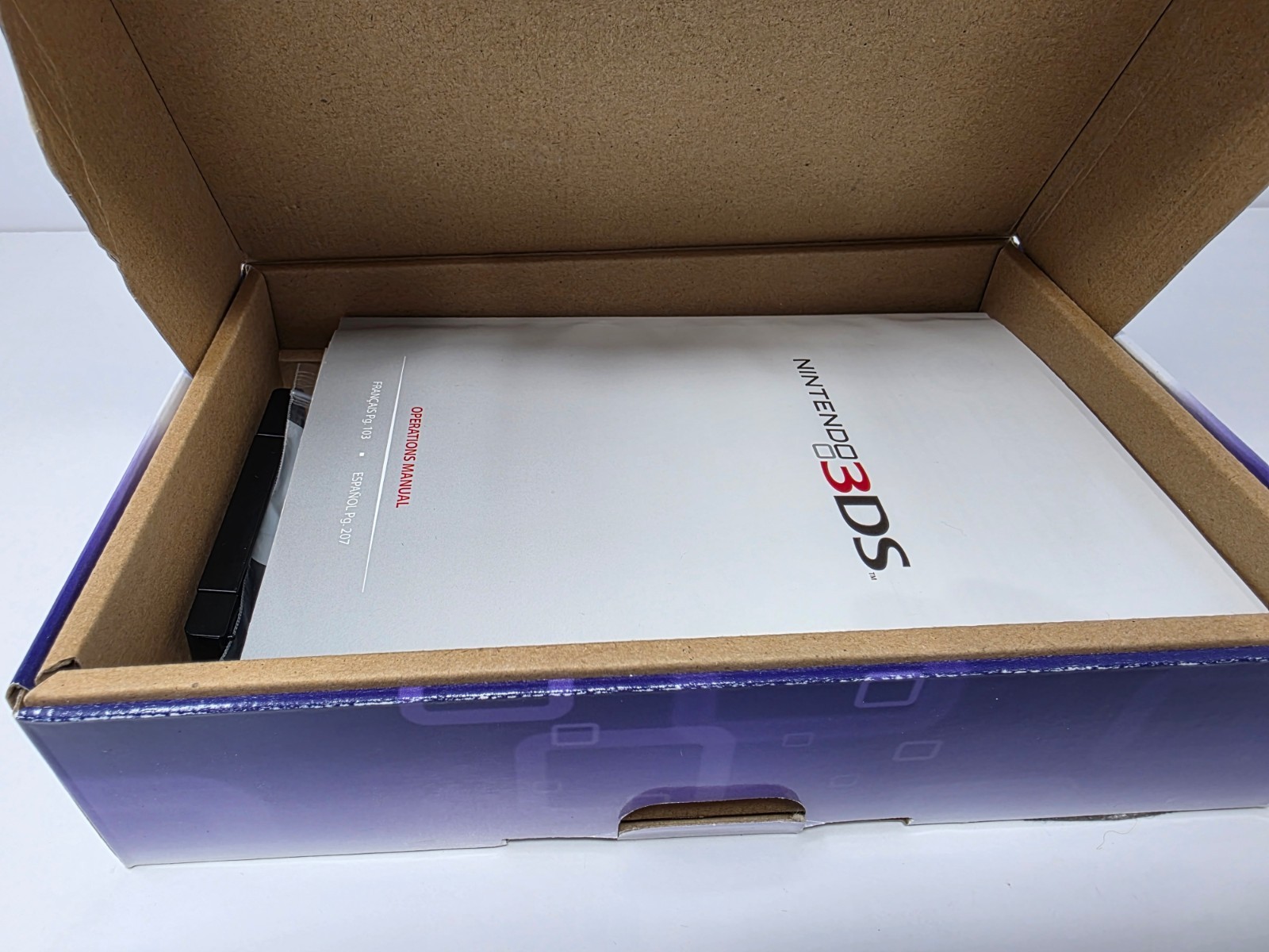 Nintendo 3DS Handheld Console Midnight Purple (Complete in Box Cib) * NTSC-USA