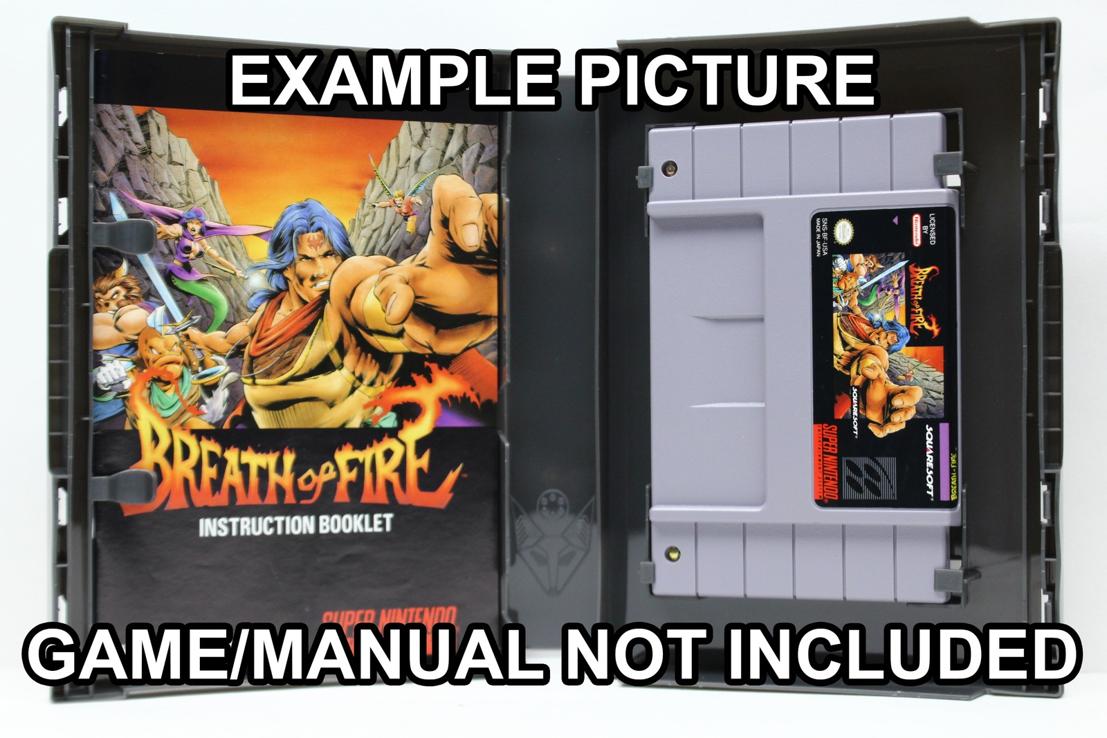 [G-N] Protective Display Case for Super Nintendo SNES Games – NO GAME/MANUAL