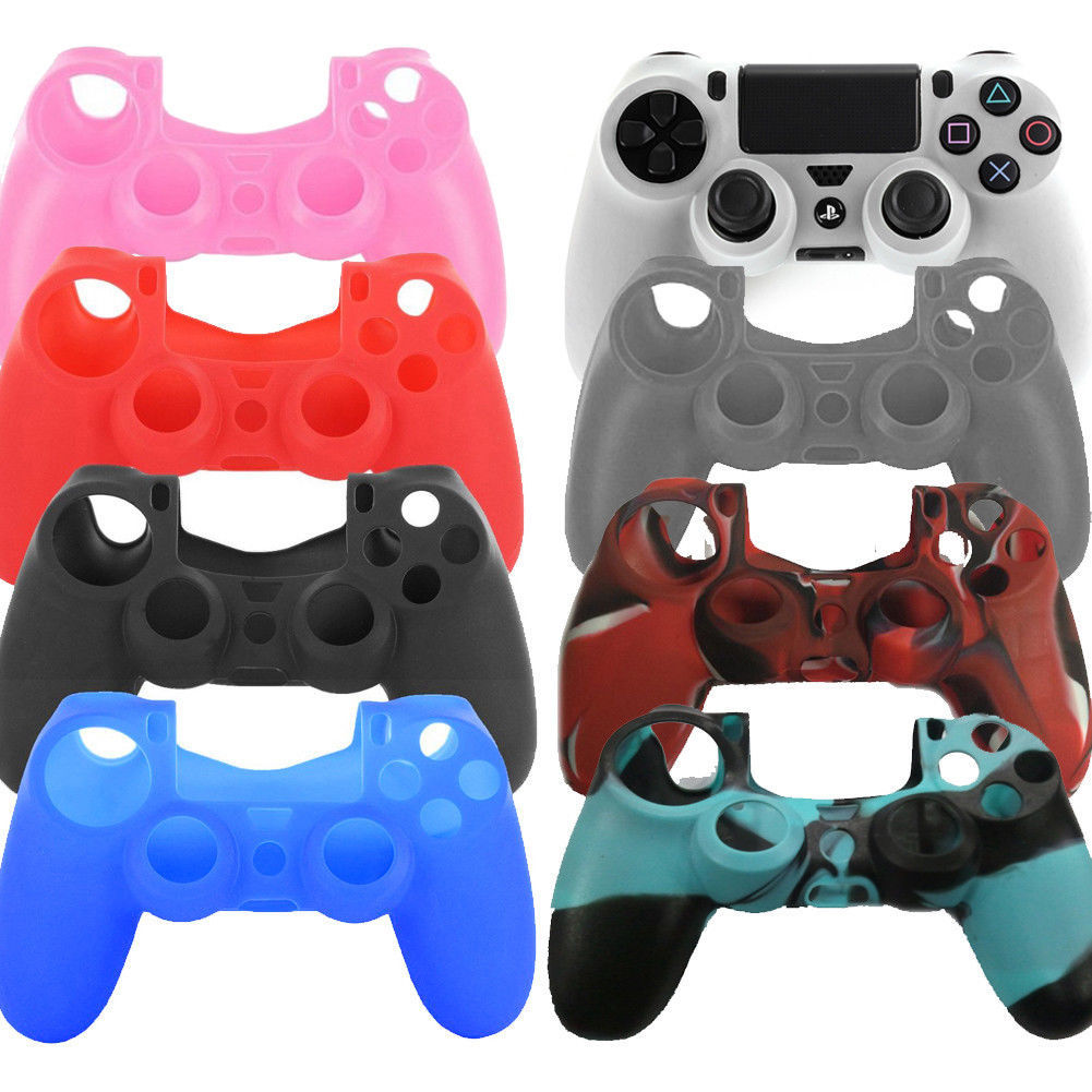 Silicone Rubber Soft Case Gel Skin Cover For Sony PlayStation 4 PS4 Controller