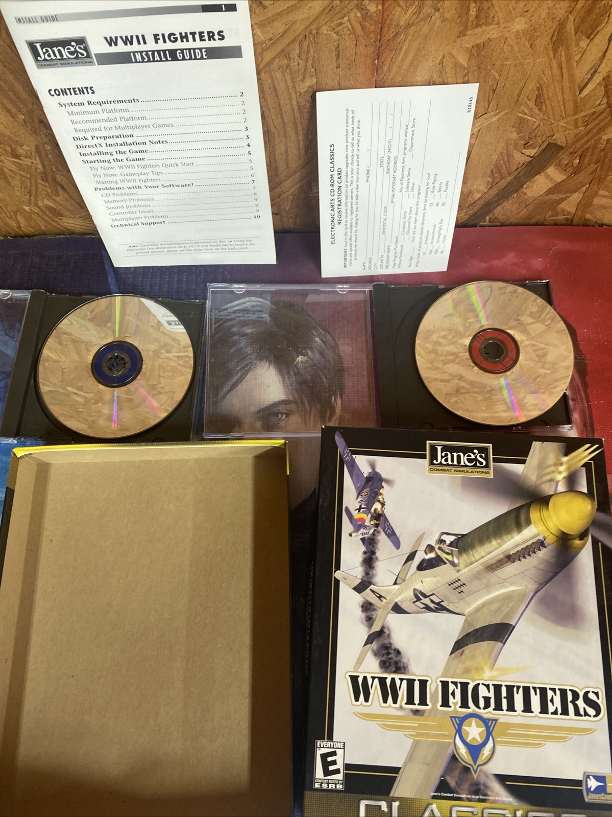 Jane’s Combat Flight Simulator WWII FIGHTERS PC GAME 1999 1st Edition COMPLETE