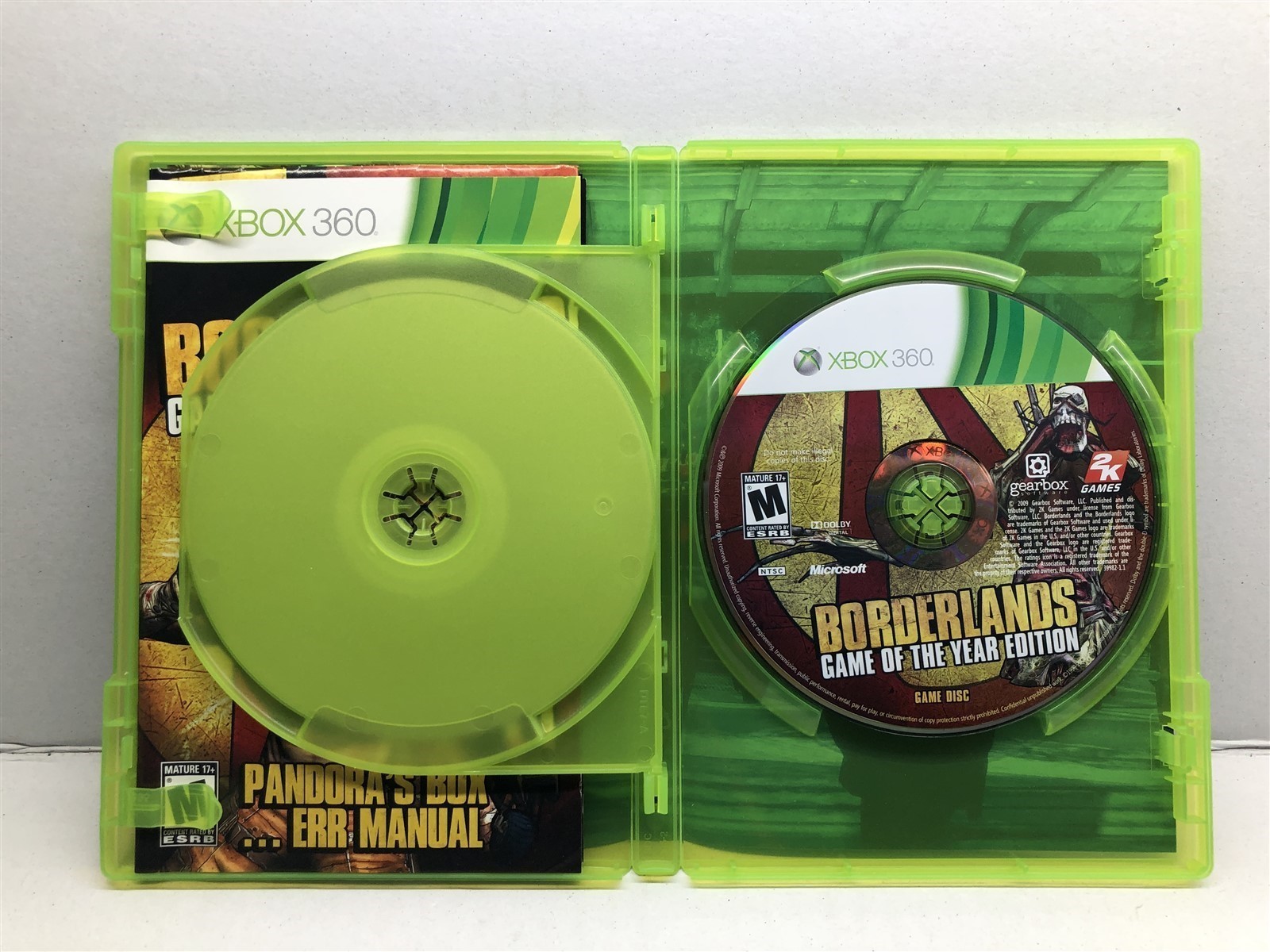 Borderlands Game of the Year (Xbox 360) Complete w/ Bonus Disc Tested Working