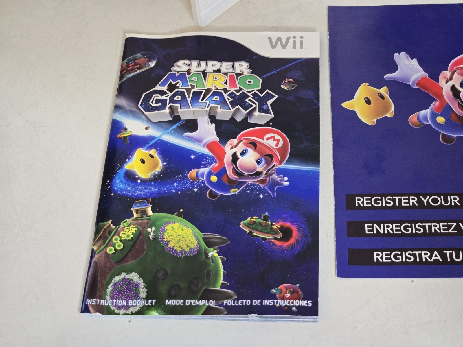 Super Mario Galaxy (Nintendo Wii, 2007) Complete W/Manual Tested Works
