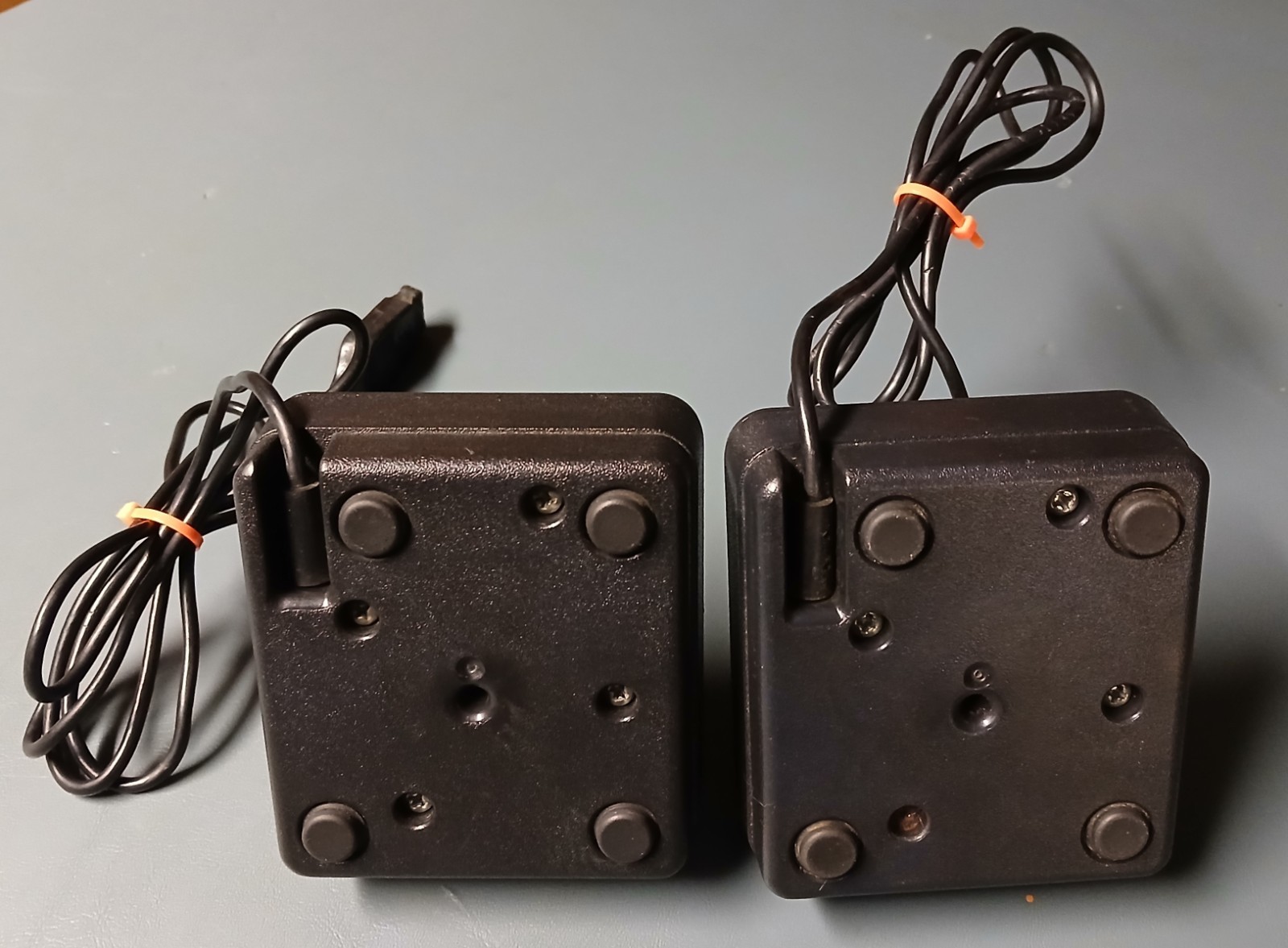 One Pair (2) Atari 2600 1977 Heavy Sixer CX-10 Joysticks with Hex Discs READ!
