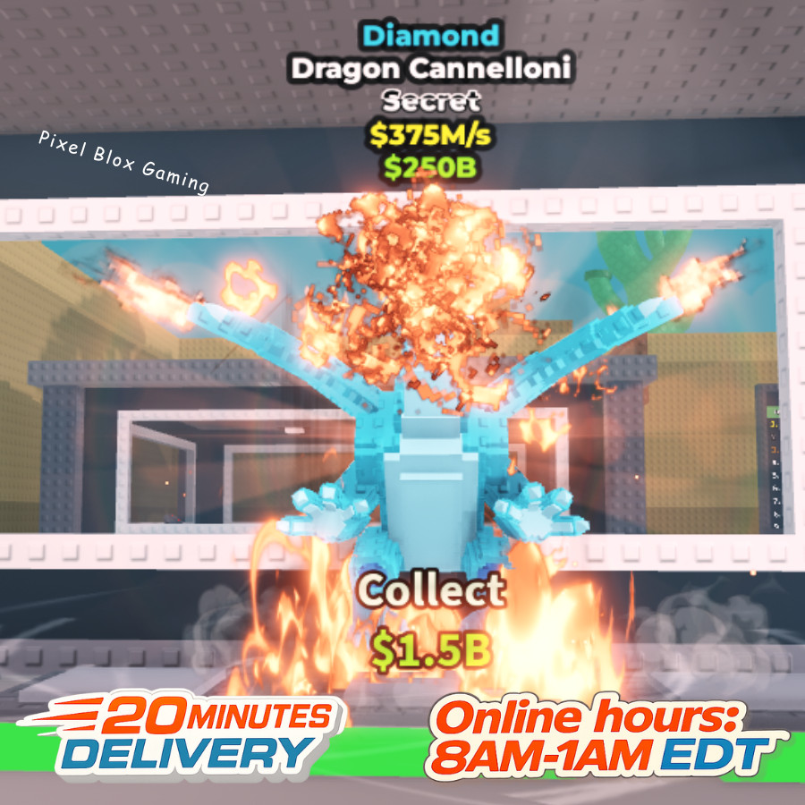 STEAL A BRAINROT 🧠Diamond Dragon Cannelloni 375M/s 🧠Cheap+Fast 🚀