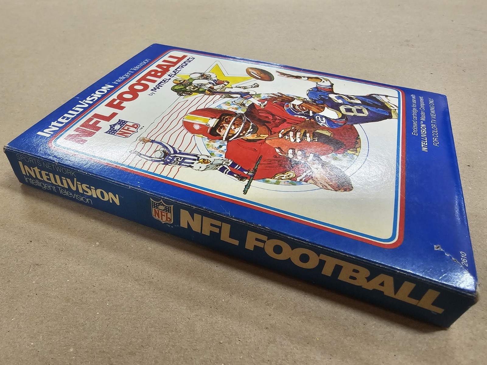 NFL Football Italian Variant Intellivision Video Game. Manual Printed In Italy