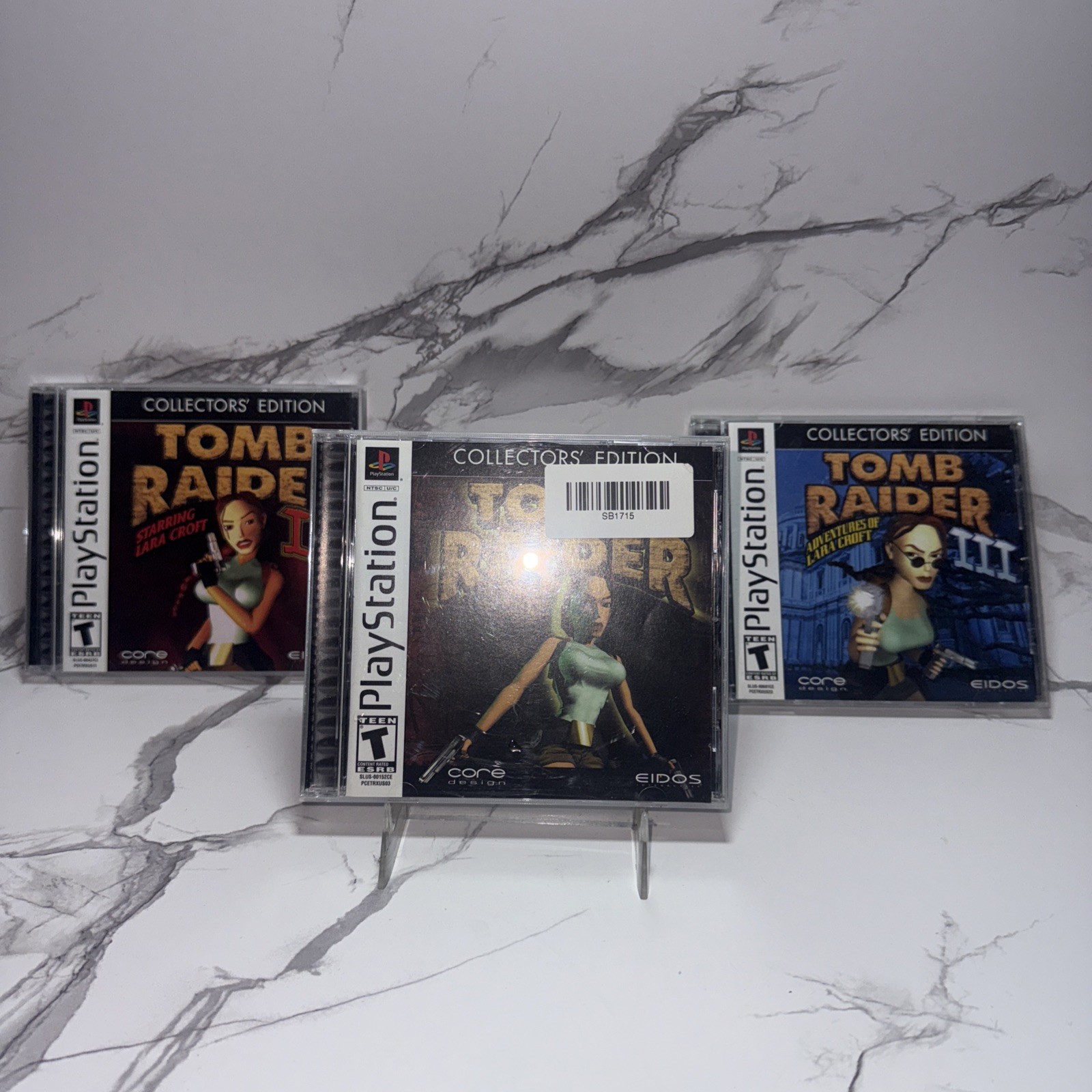 Tomb Raider 1-3 Collector’s Edition (Sony PlayStation 1, 2002) PS1 – Complete