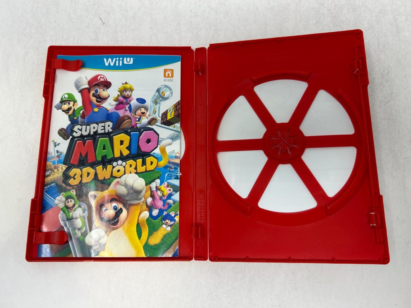 Case and Manual Only NO GAME Super Mario 3D World Nintendo Wii U Authentic