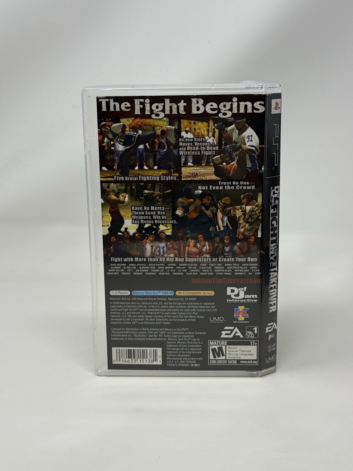 Def Jam Fight for NY The Takeover PlayStation Portable PSP Complete CIB Tested