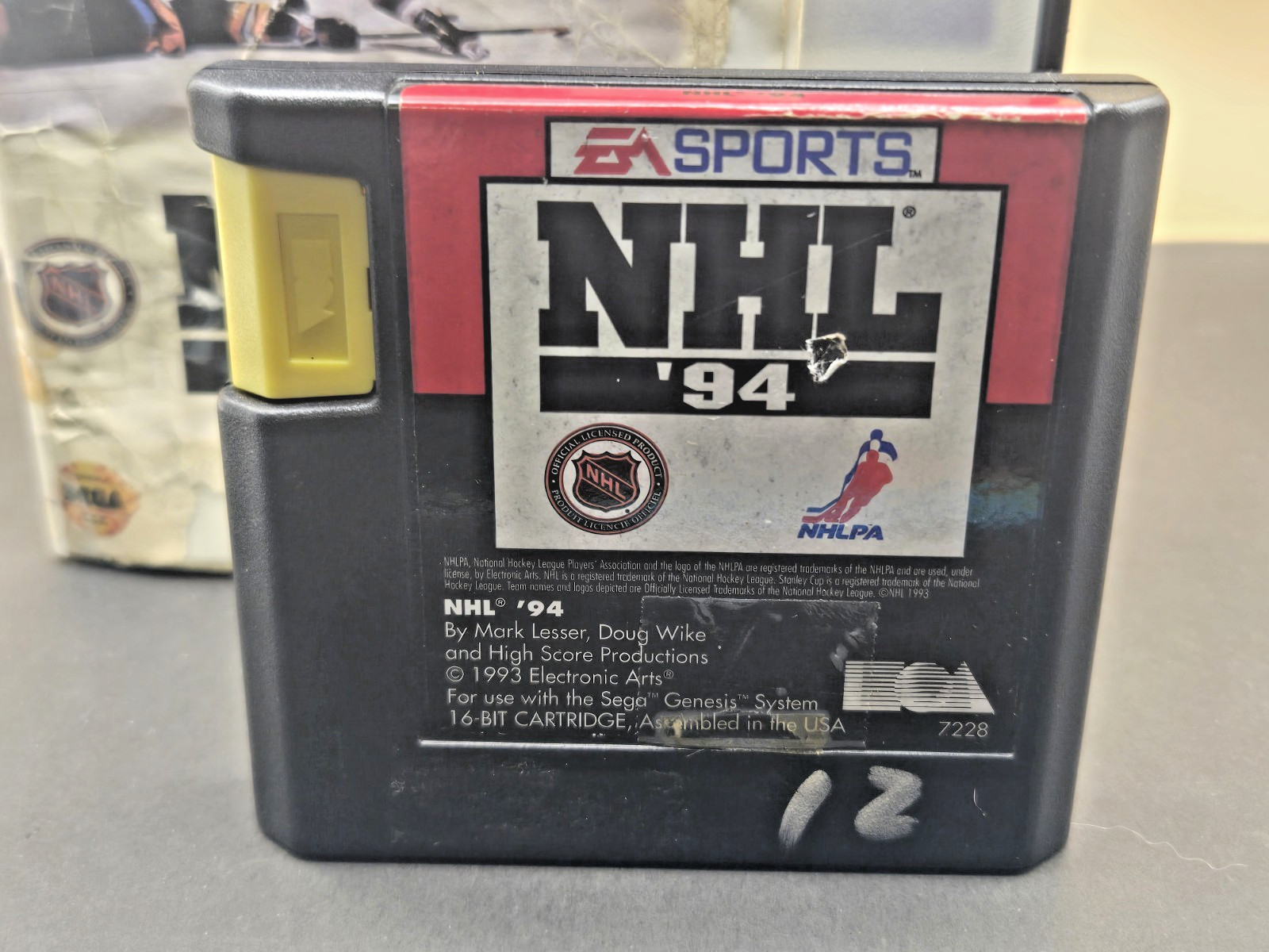 NHL ’94 (Sega Genesis, 1993) COMPLETE!! Former Rental. See Description.
