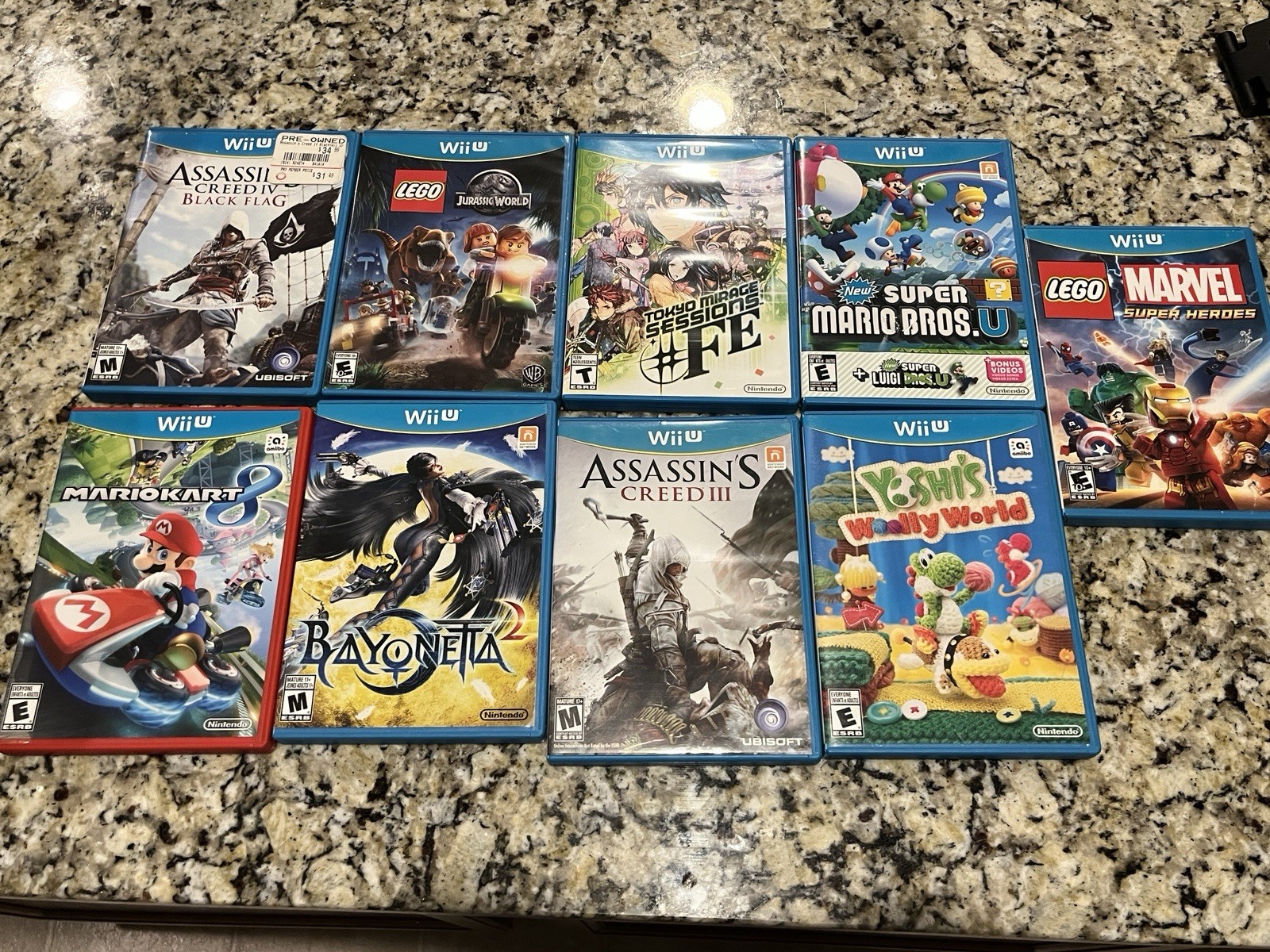 Nintendo Wii U Console & Games Bundle Lot ~ Zelda Mario ~ Multiple Games