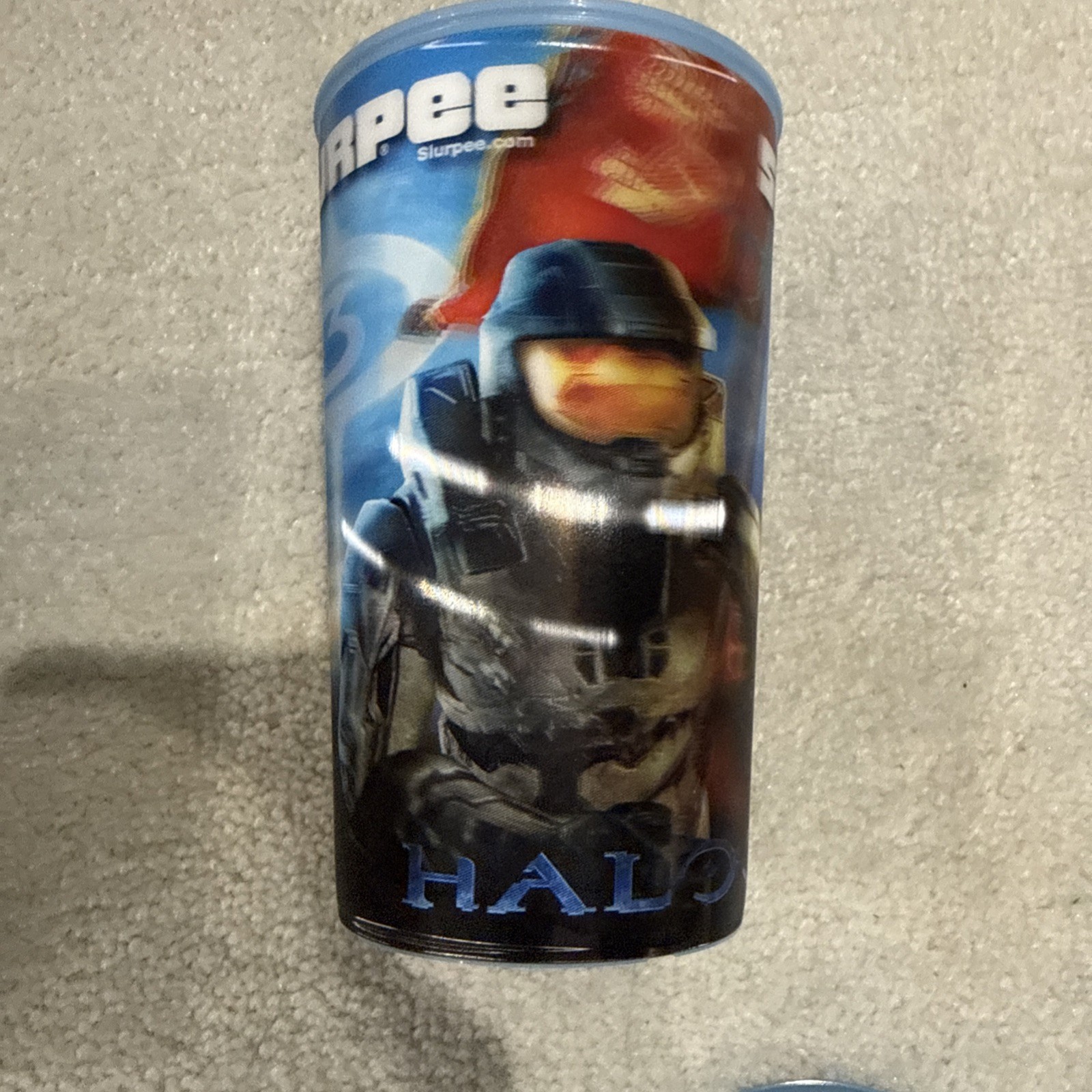 Halo 3 Holographic Slurpee Cups 7-11 Xbox 2007 3 Cups FULL Set